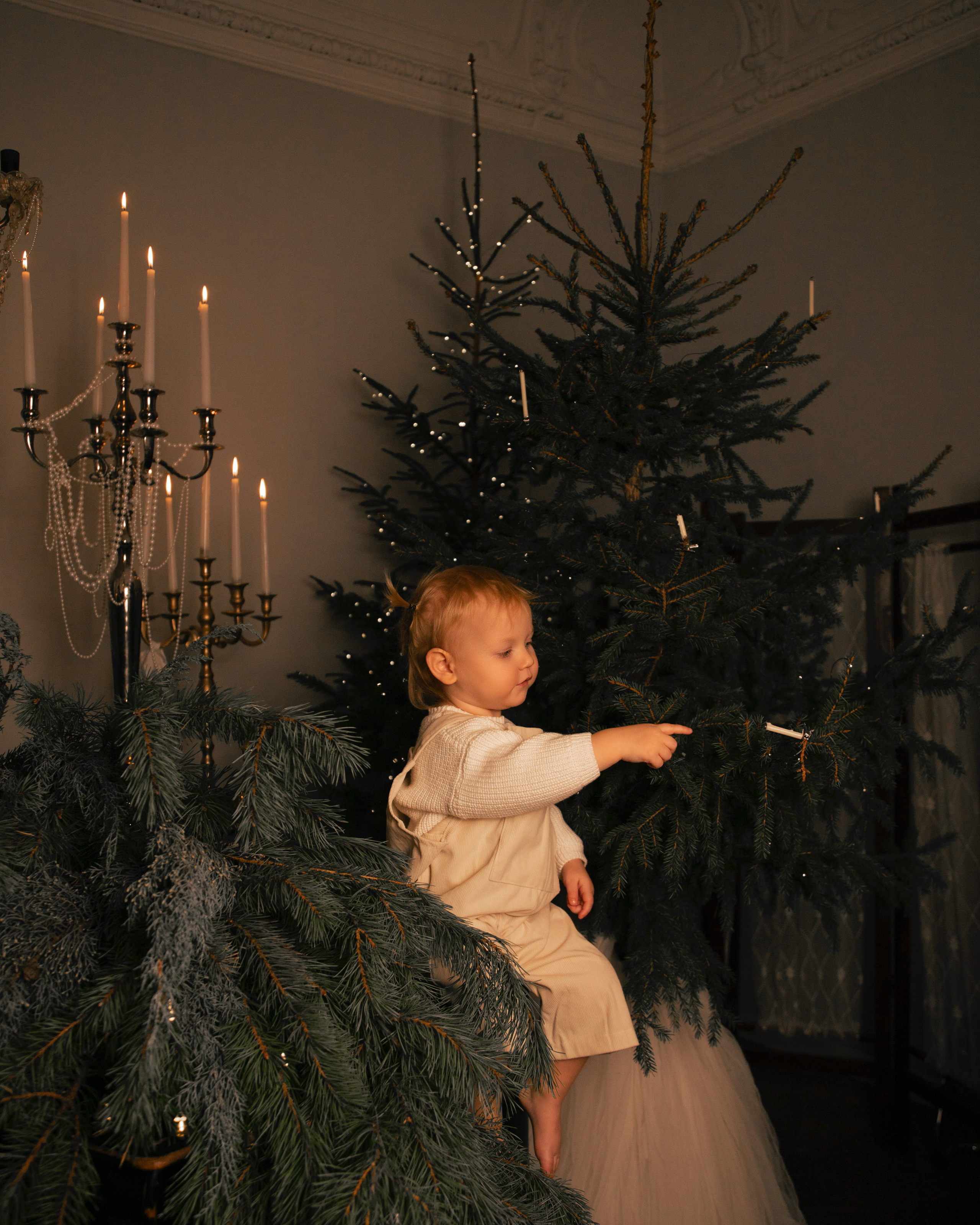 Новогодняя съёмка в фотостудии