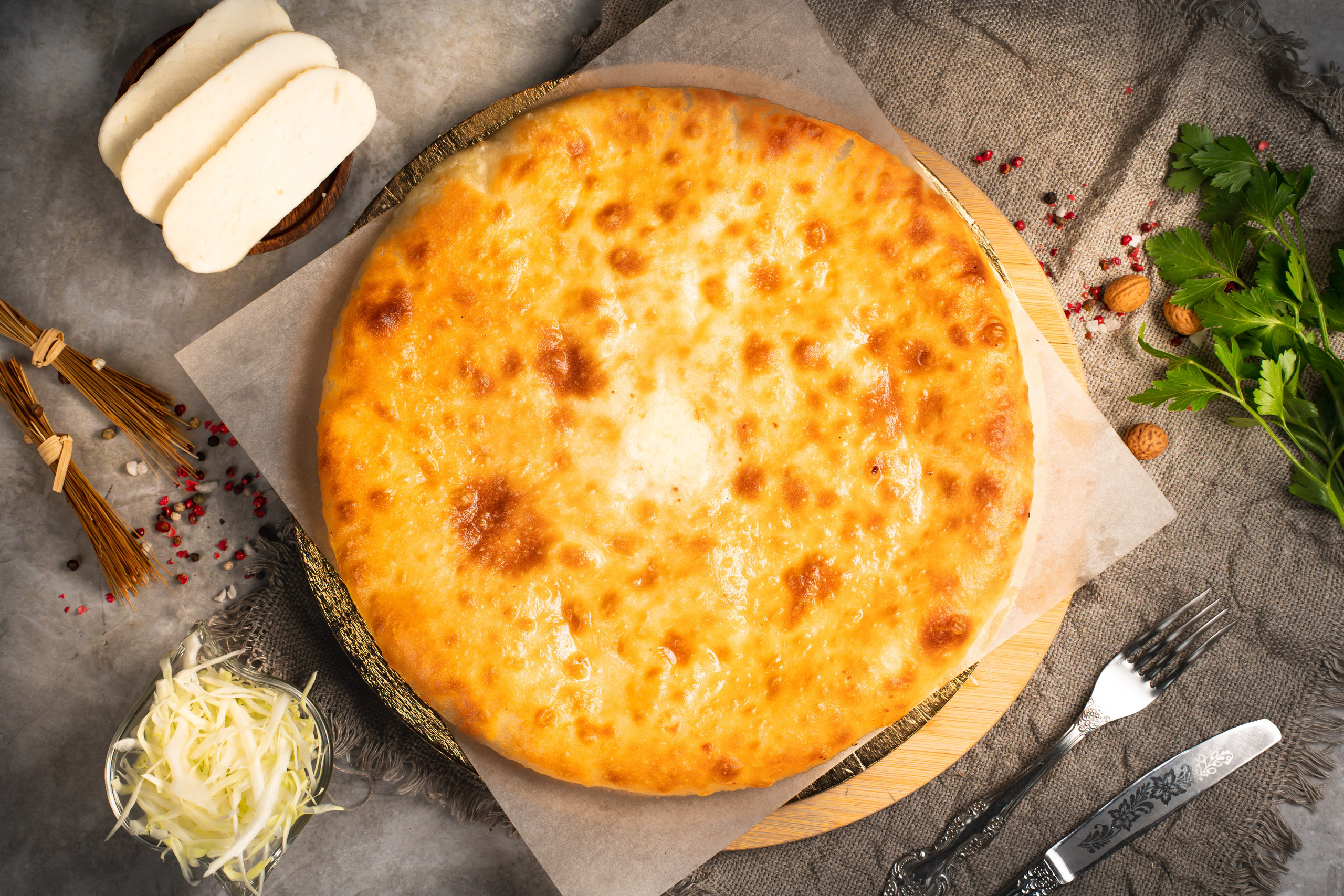 Осетинские пироги. Предметный и фуд-фотограф в Москве Анна Царенко