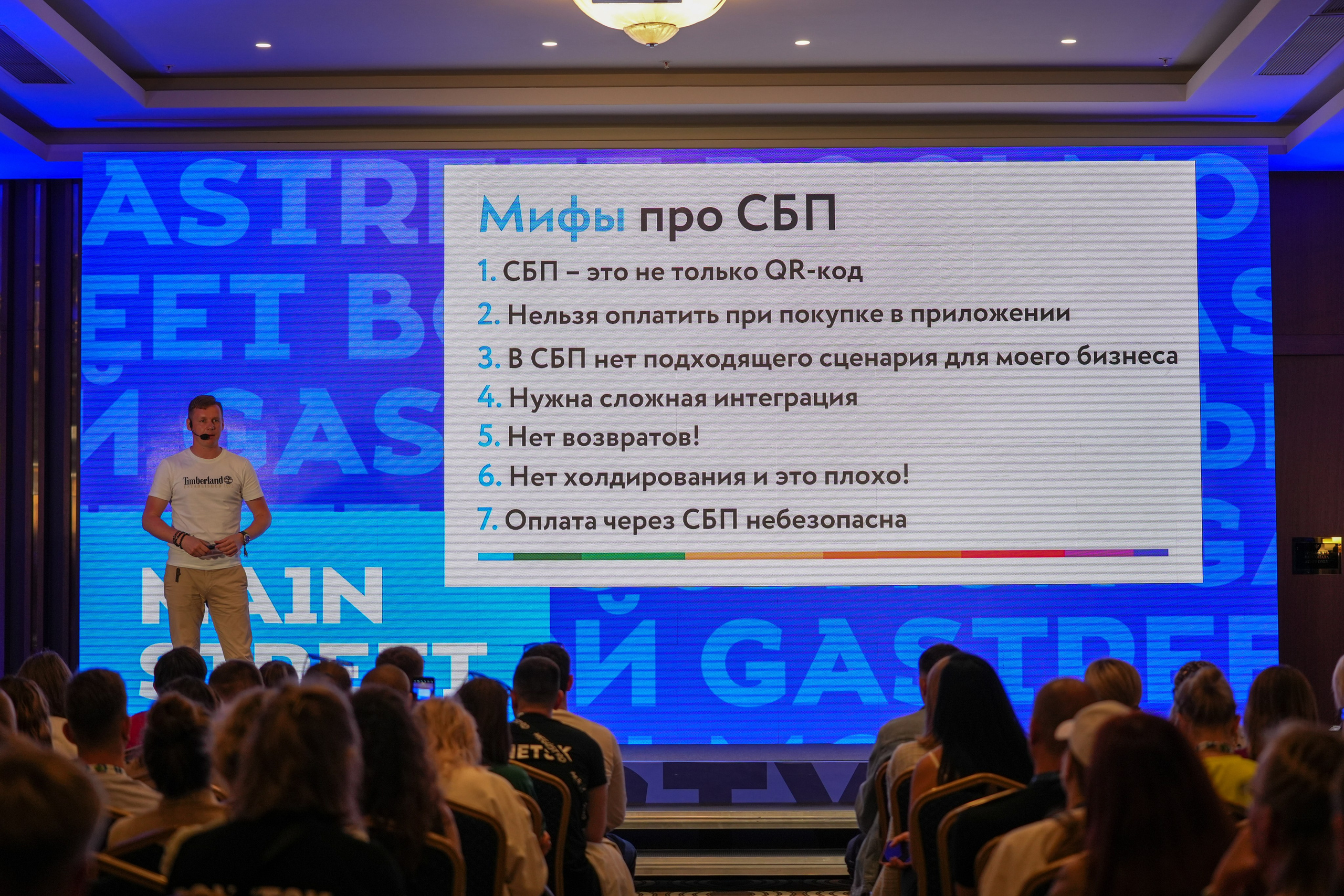 Фотоотчет партнерской интеграции СБП на Gastreet 2023. Репортажный фотограф в Красной Поляне и Сочи Павлюченко Екатерина