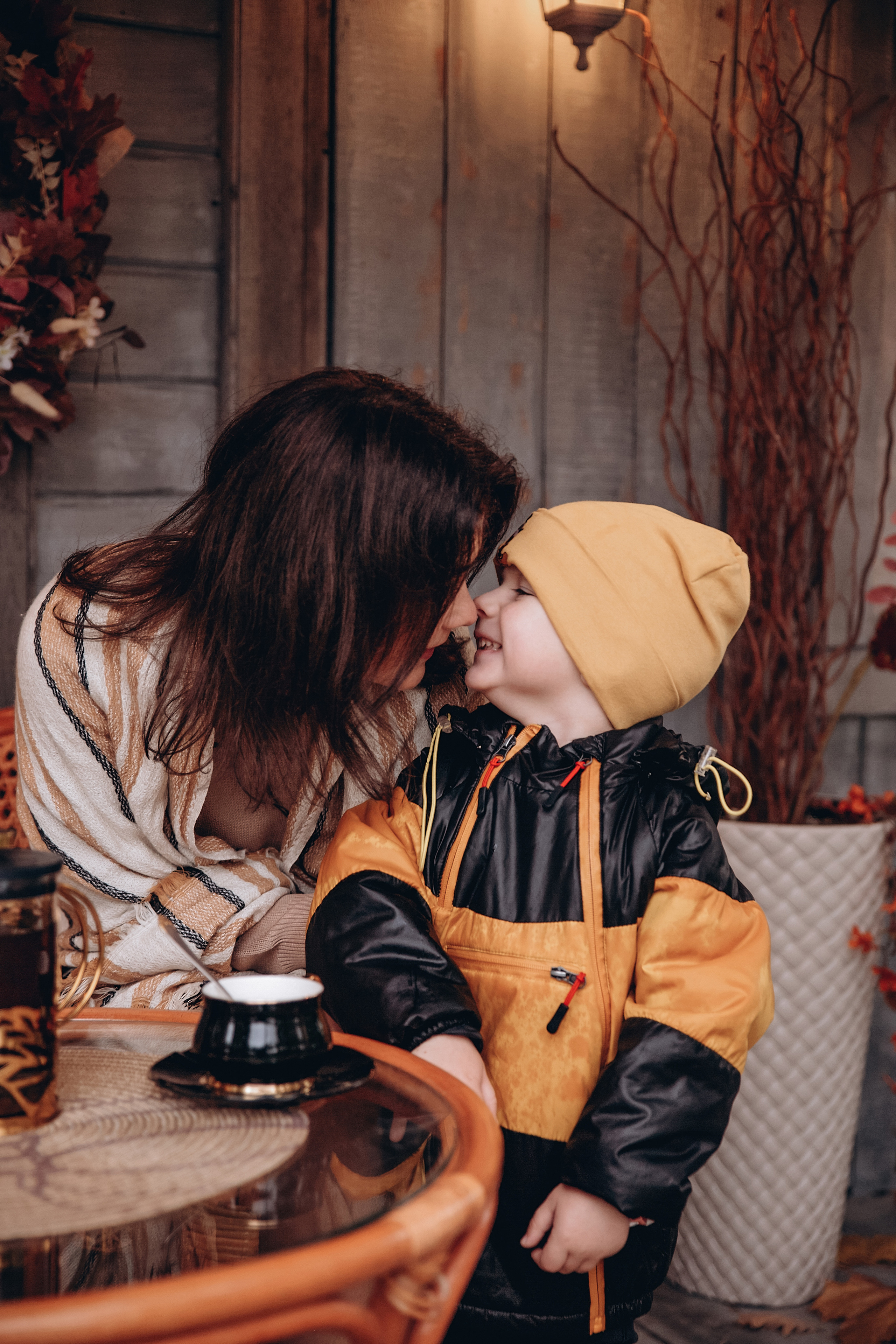 Осенняя фотосессия Виктории, Максима и Макара. Семейный фотограф Ярославль Екатерина Охлопкова