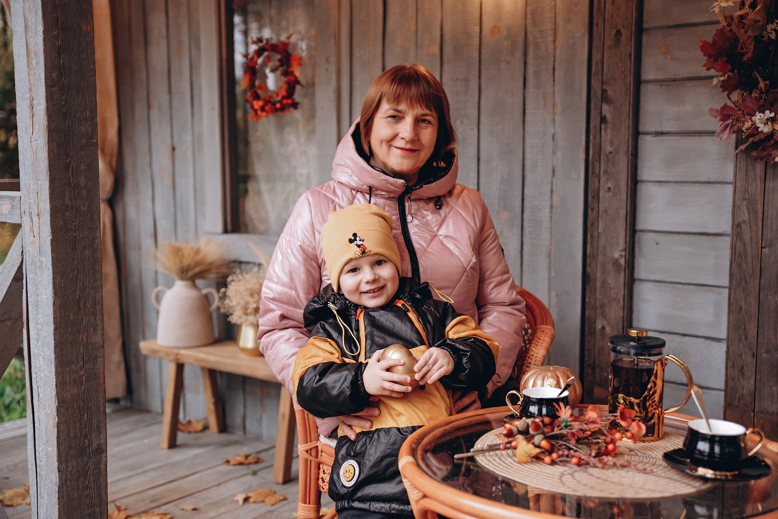 Осенняя фотосессия Виктории, Максима и Макара. Семейный фотограф Ярославль Екатерина Охлопкова