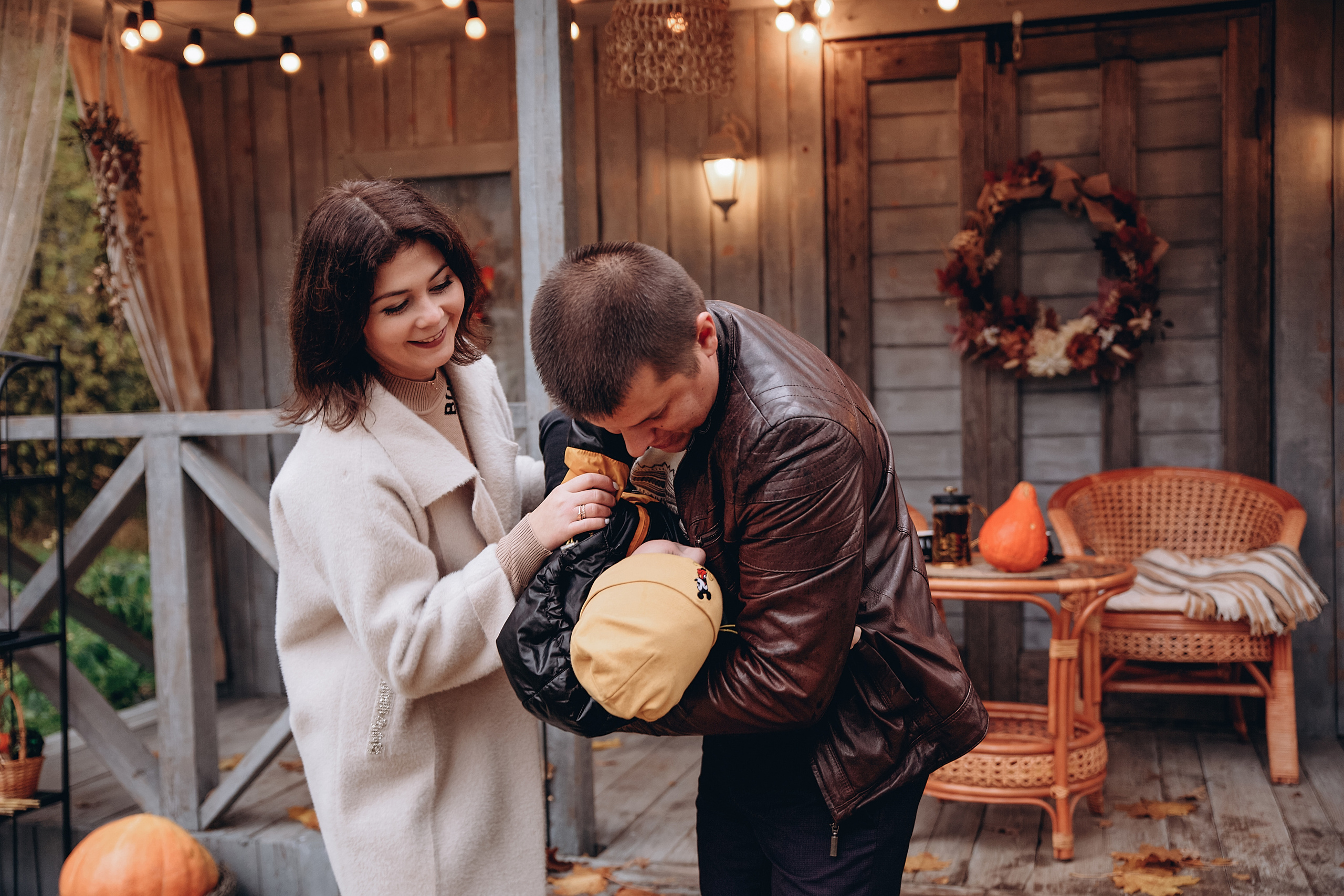 Осенняя фотосессия Виктории, Максима и Макара. Семейный фотограф Ярославль Екатерина Охлопкова