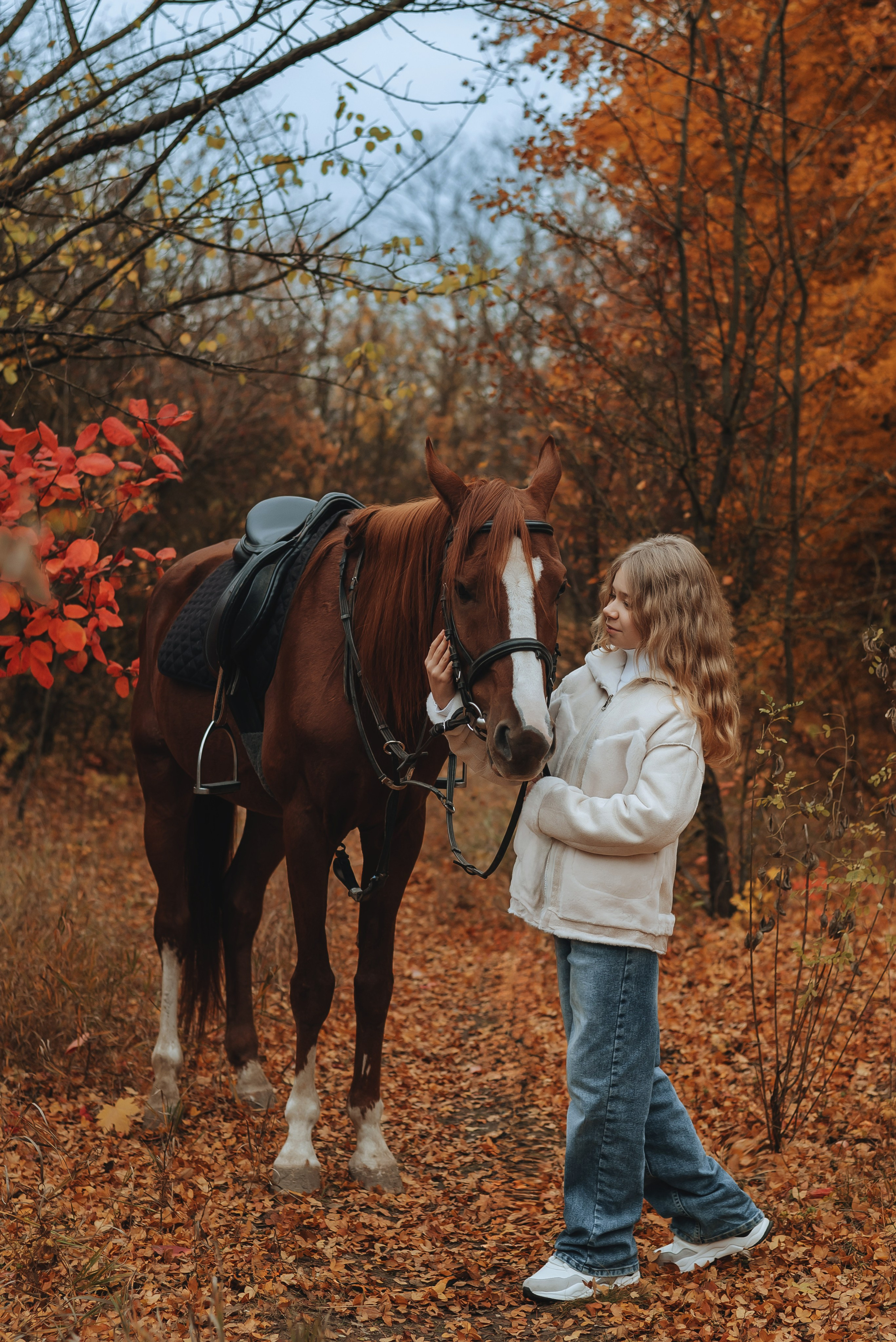 Осенняя фотосессия с лошадью. Семейный и детский фотограф Кущ Наташа