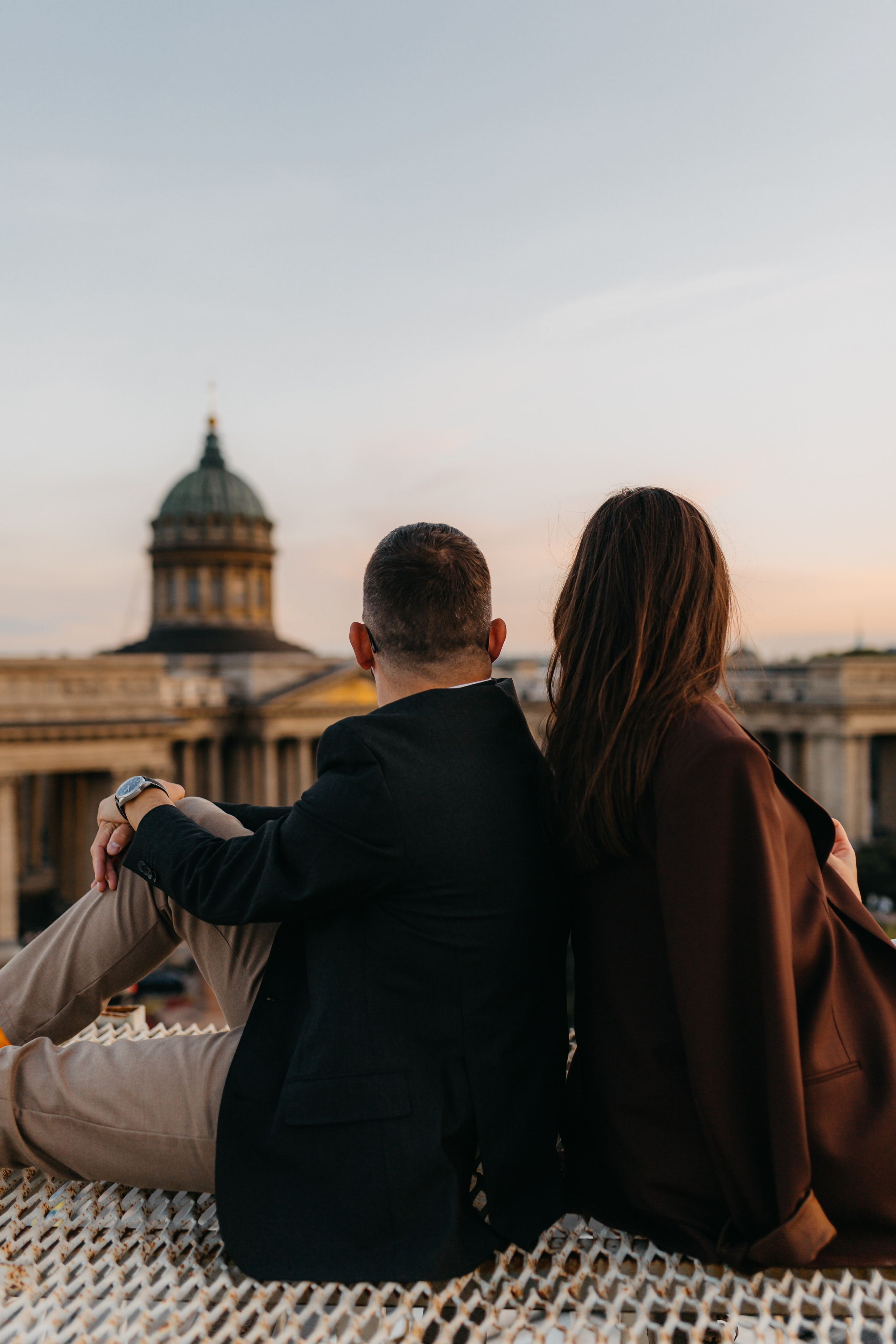LoveStory на крышах Питера. Фотограф Санкт-Петербург Князева Елизавета