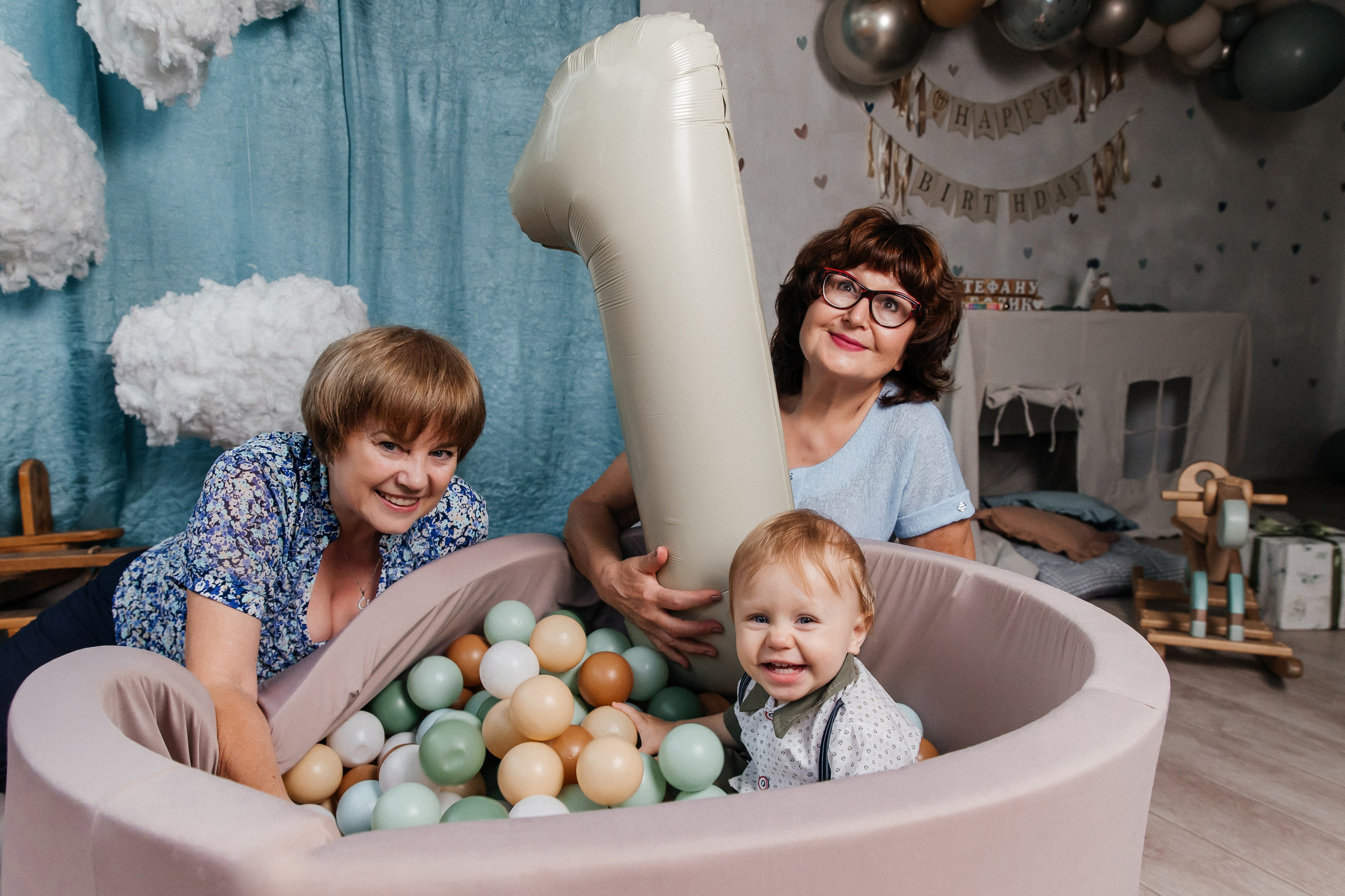 Фотосессия на 1 годик, детская фотостудия Кемерово