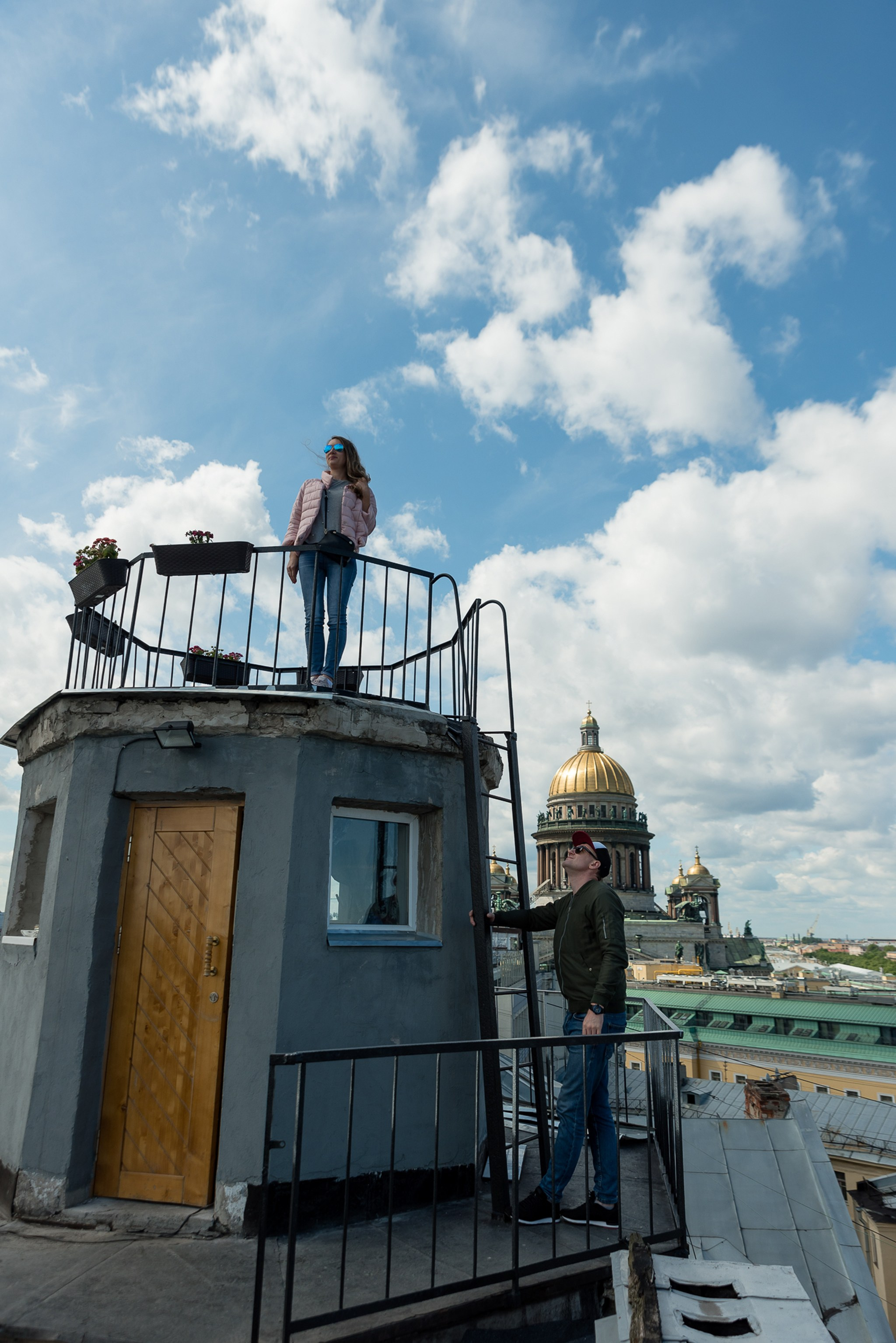 Крыша у Исаакиевского собора. Свадебный и семейный фотограф из Санкт-Петербурга Климов Анатолий