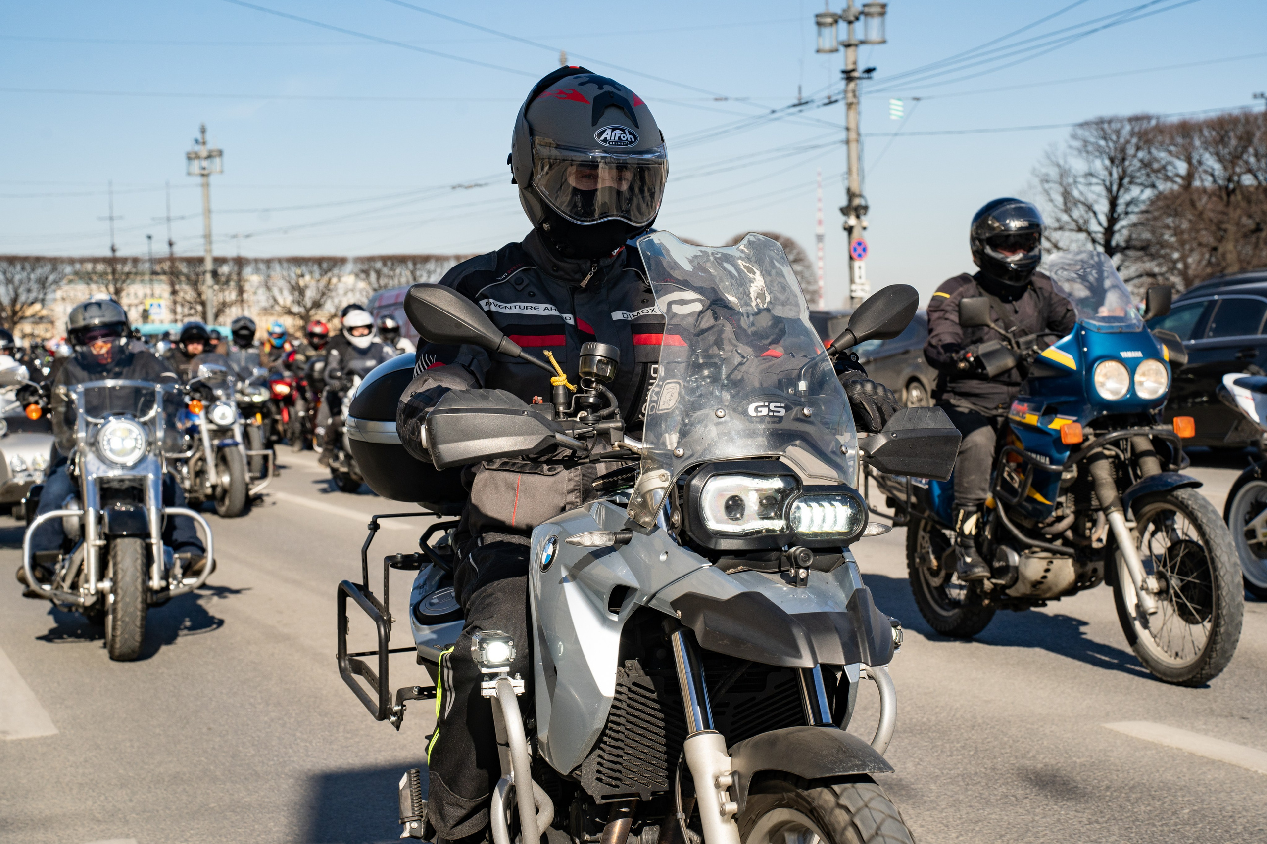 Весенний прохват мотоклуба Normans Riders MC. Концертный и репортажный фотограф в Санкт-Петербурге Слава Пахомов