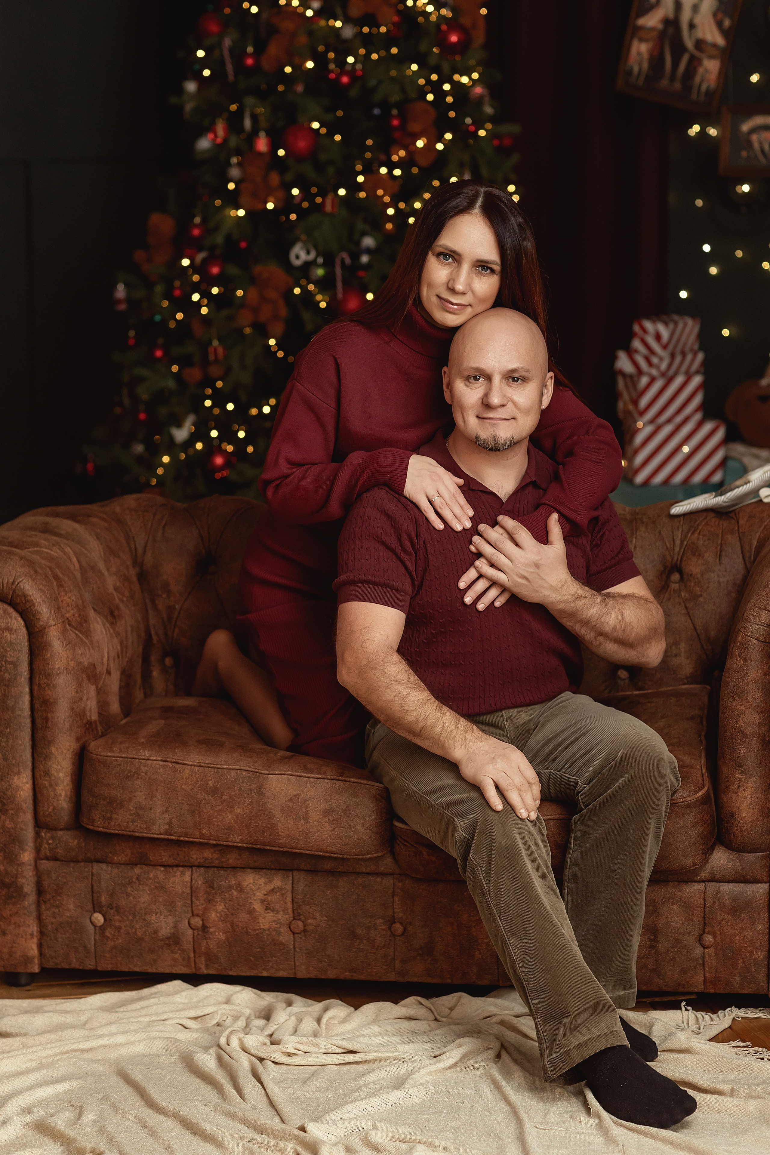 Семейная новогодняя фотосессия. Детский и семейный фотограф Елена Воропаева