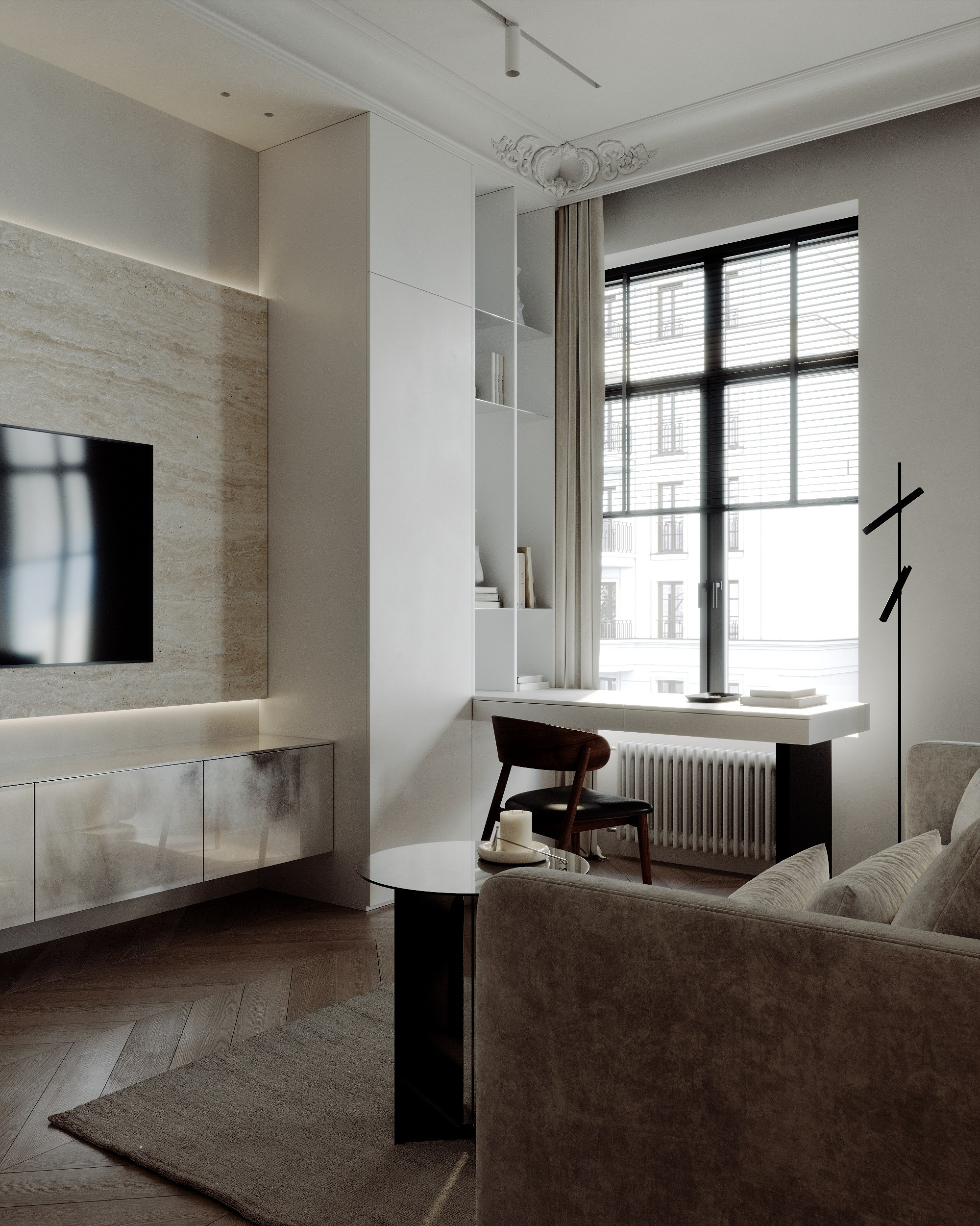 Студия 28 м². 3d визуализатор Валерия Романова