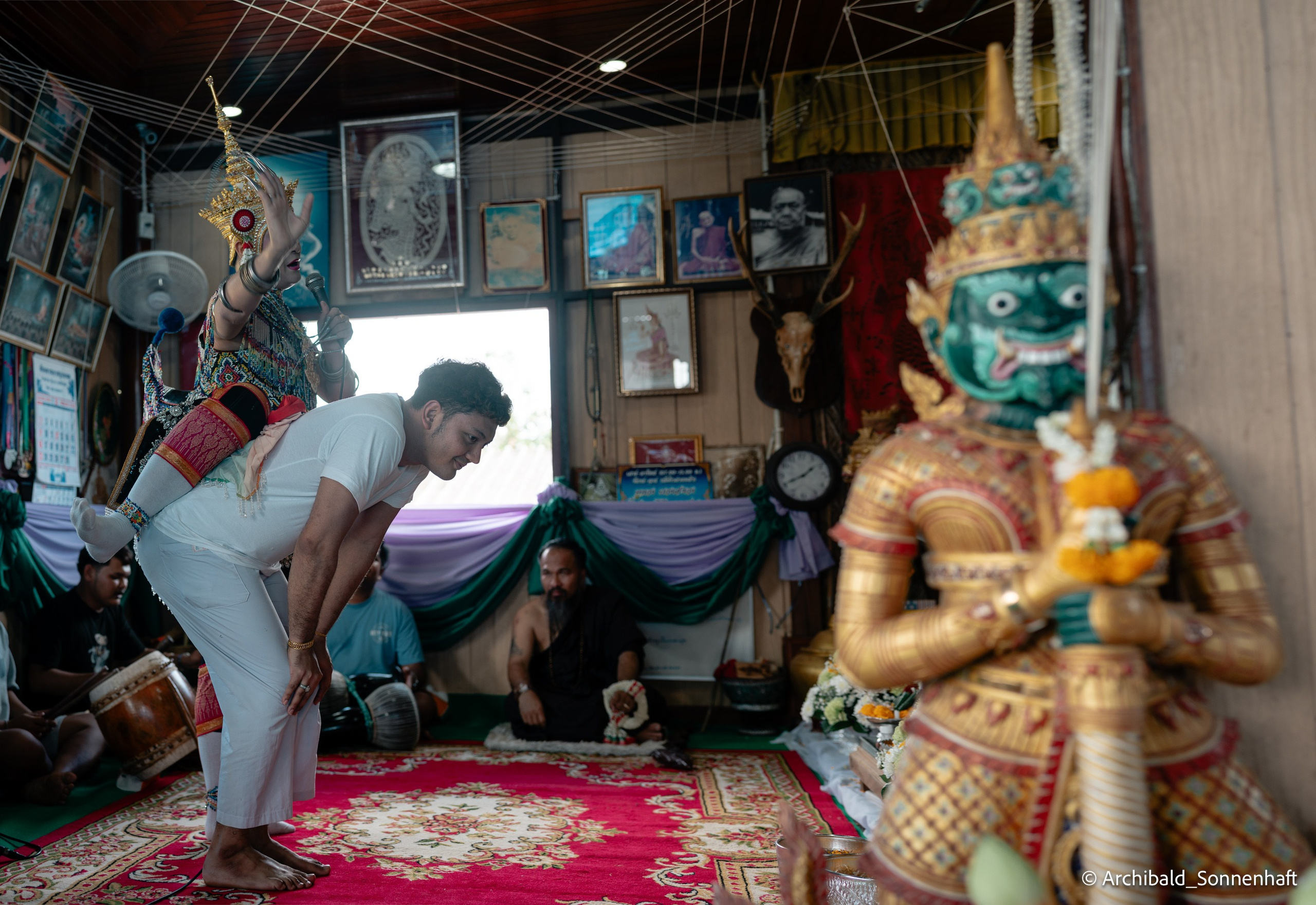 Thai monk. Photographer in Guangzhou, China. Archibald Sonnenhaft