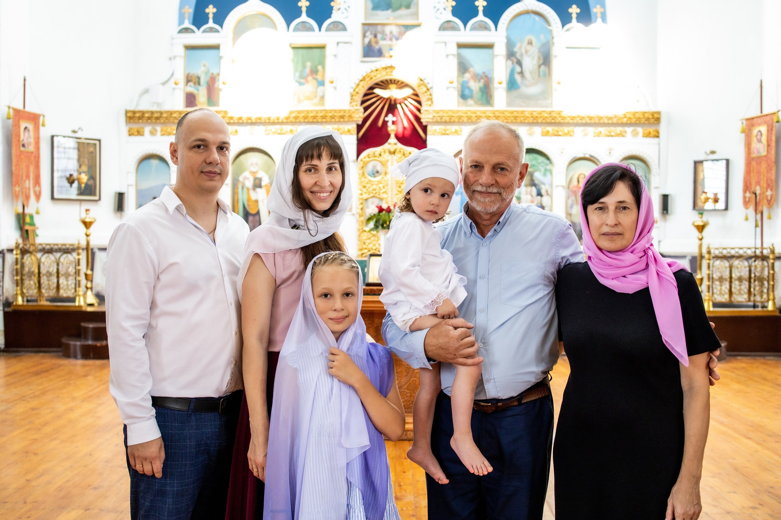 Таинство Крещения Евы, Арины и Дарьи. Фотограф Надежда Лукьянова