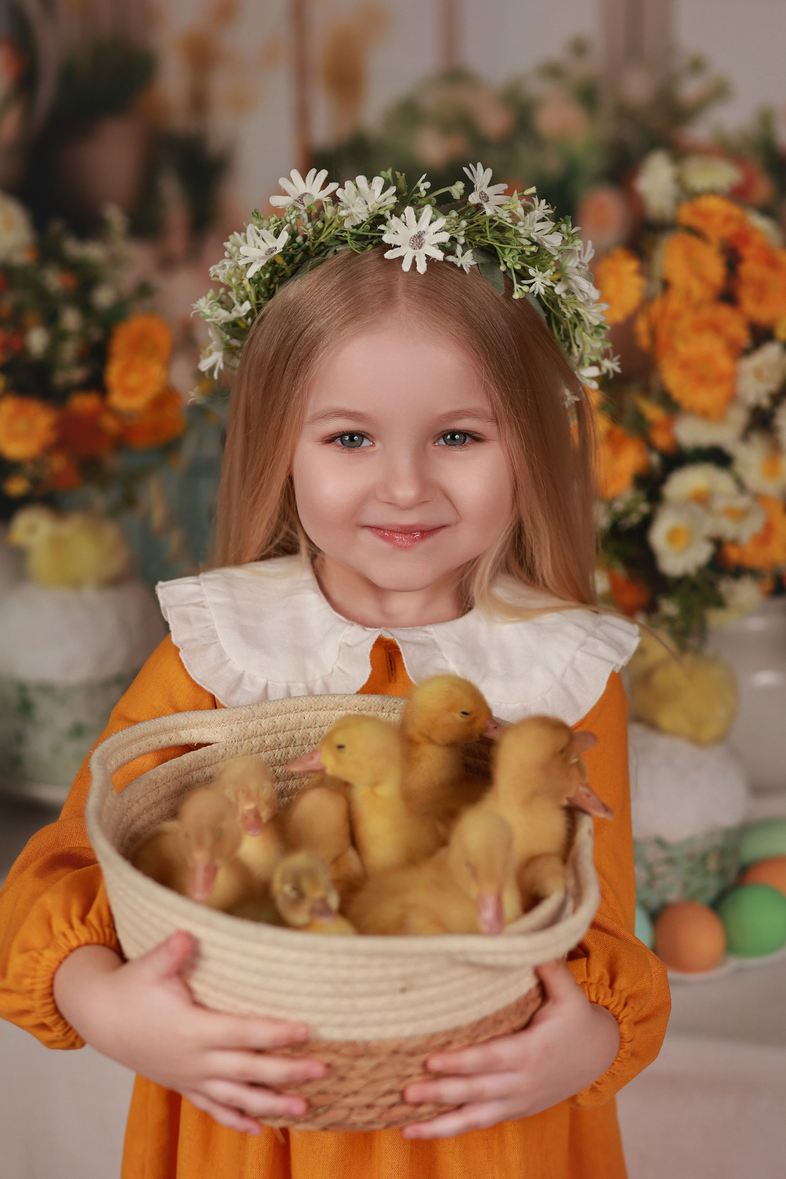 «Светлая Пасха» с утятами. Детский семейный фотограф Краснодар