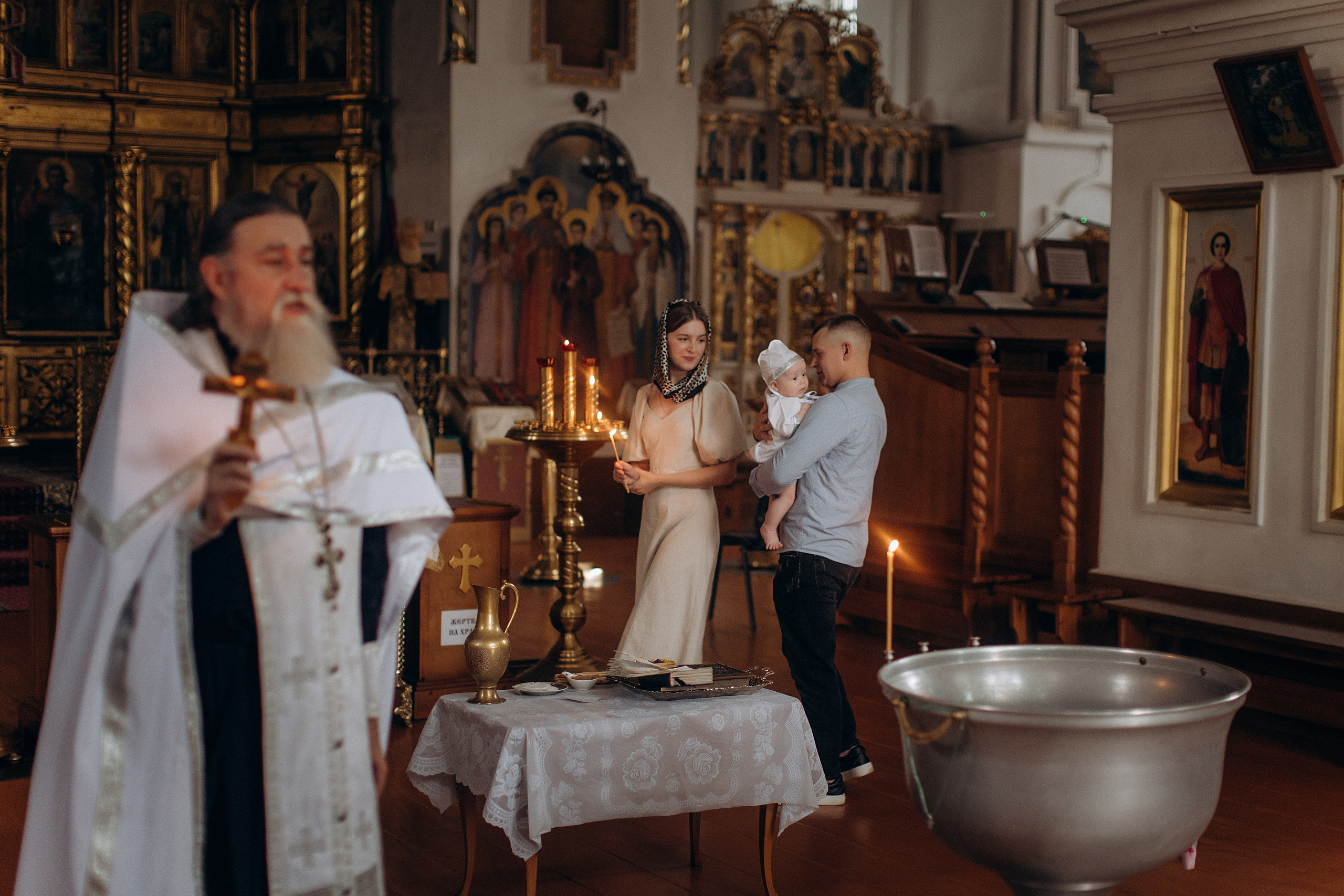 Таинство крещения. Фотограф Юлия Вяткина. Краснодар