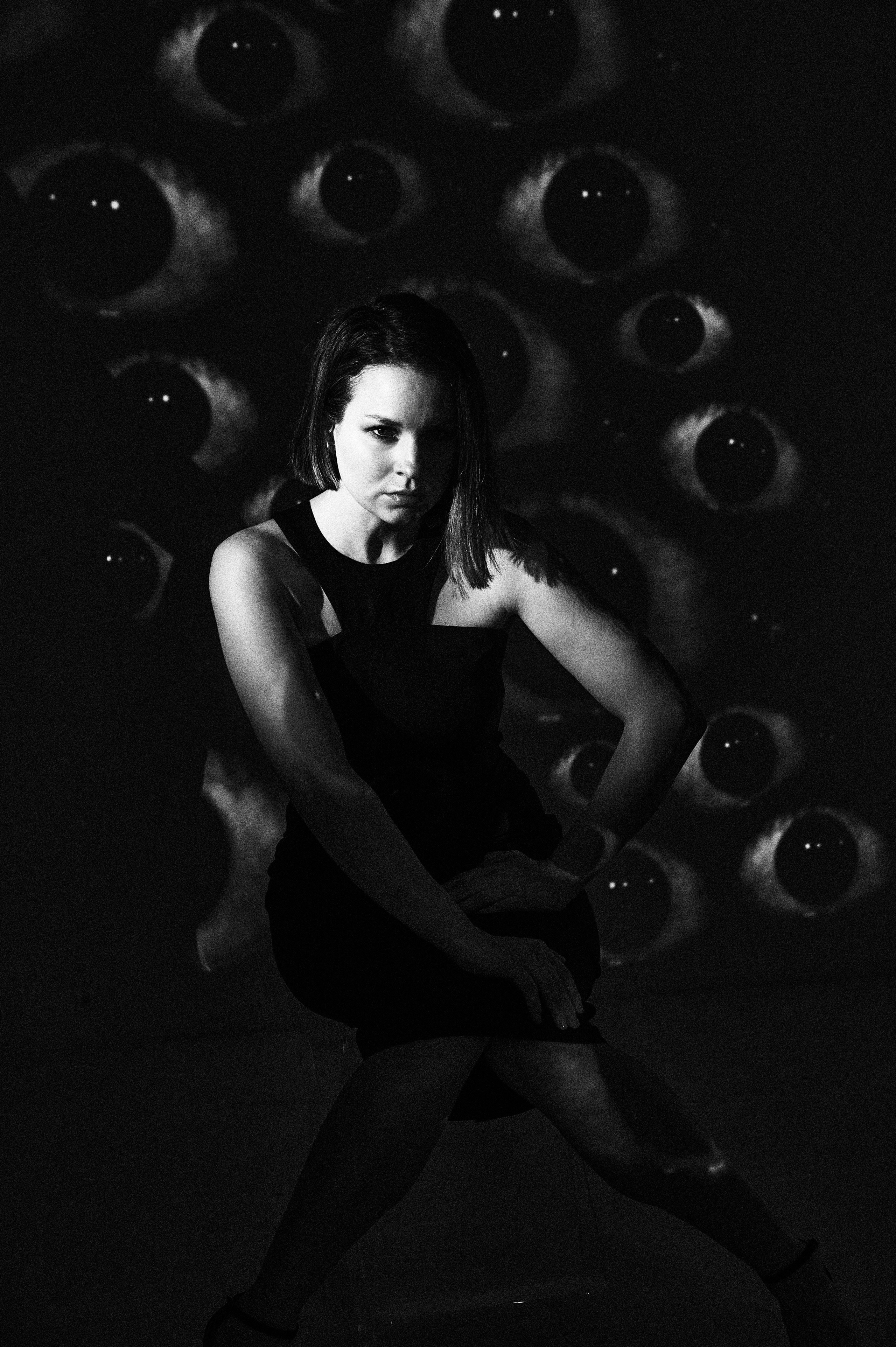 Фотосессия Ксении с проектором