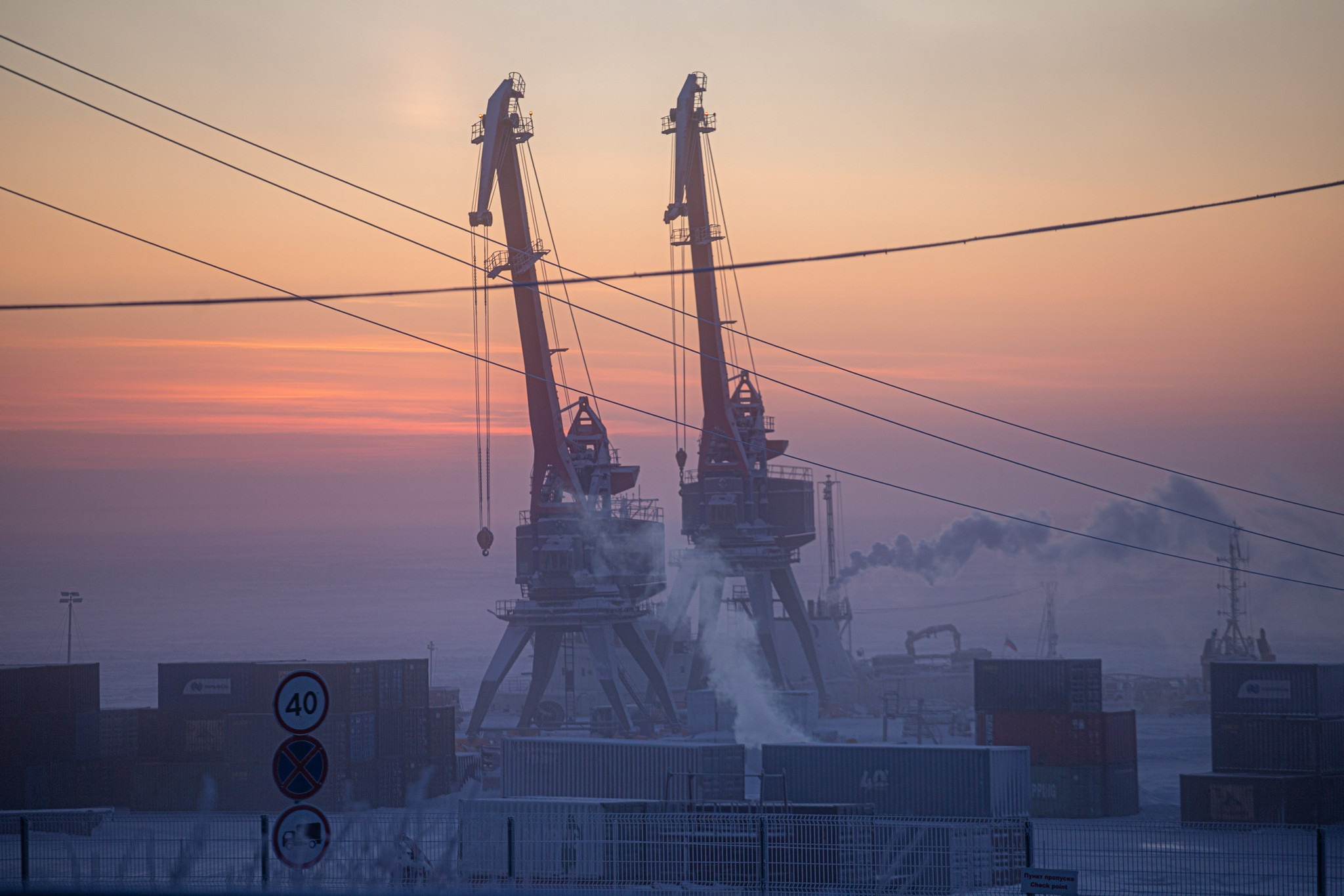 Дудинка -45 С. Фотограф Эдуард Алмадаков