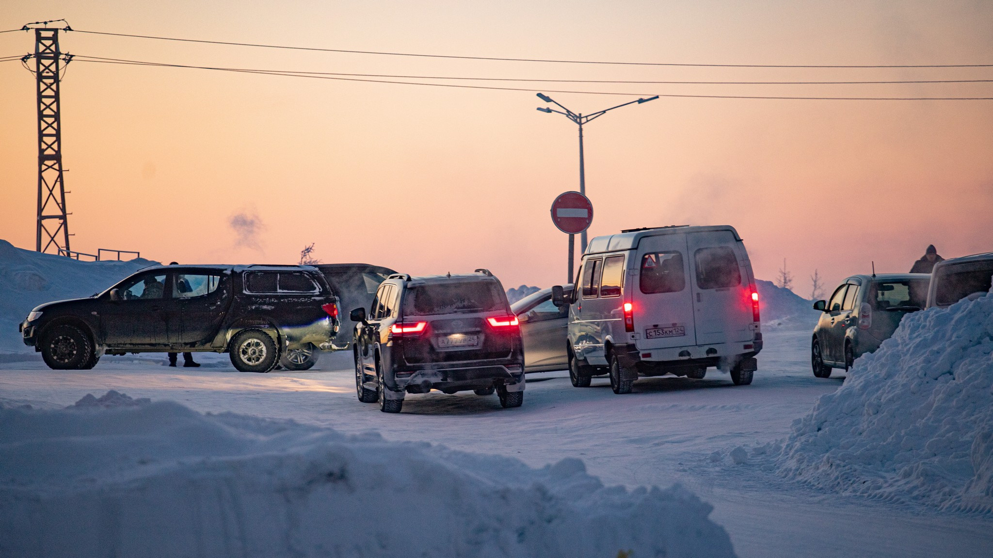 Дудинка -45 С. Фотограф Эдуард Алмадаков