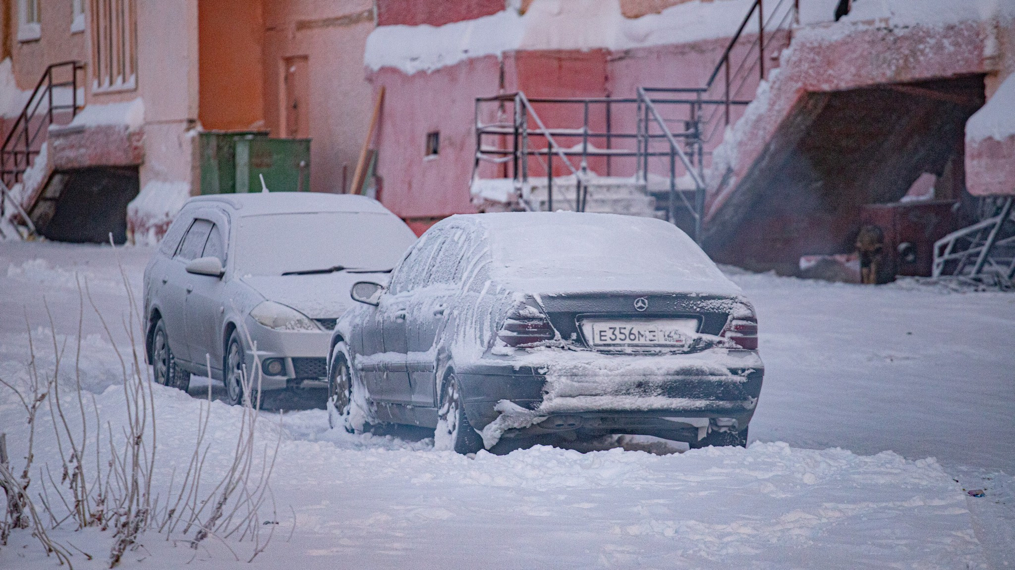 Дудинка -45 С. Фотограф Эдуард Алмадаков