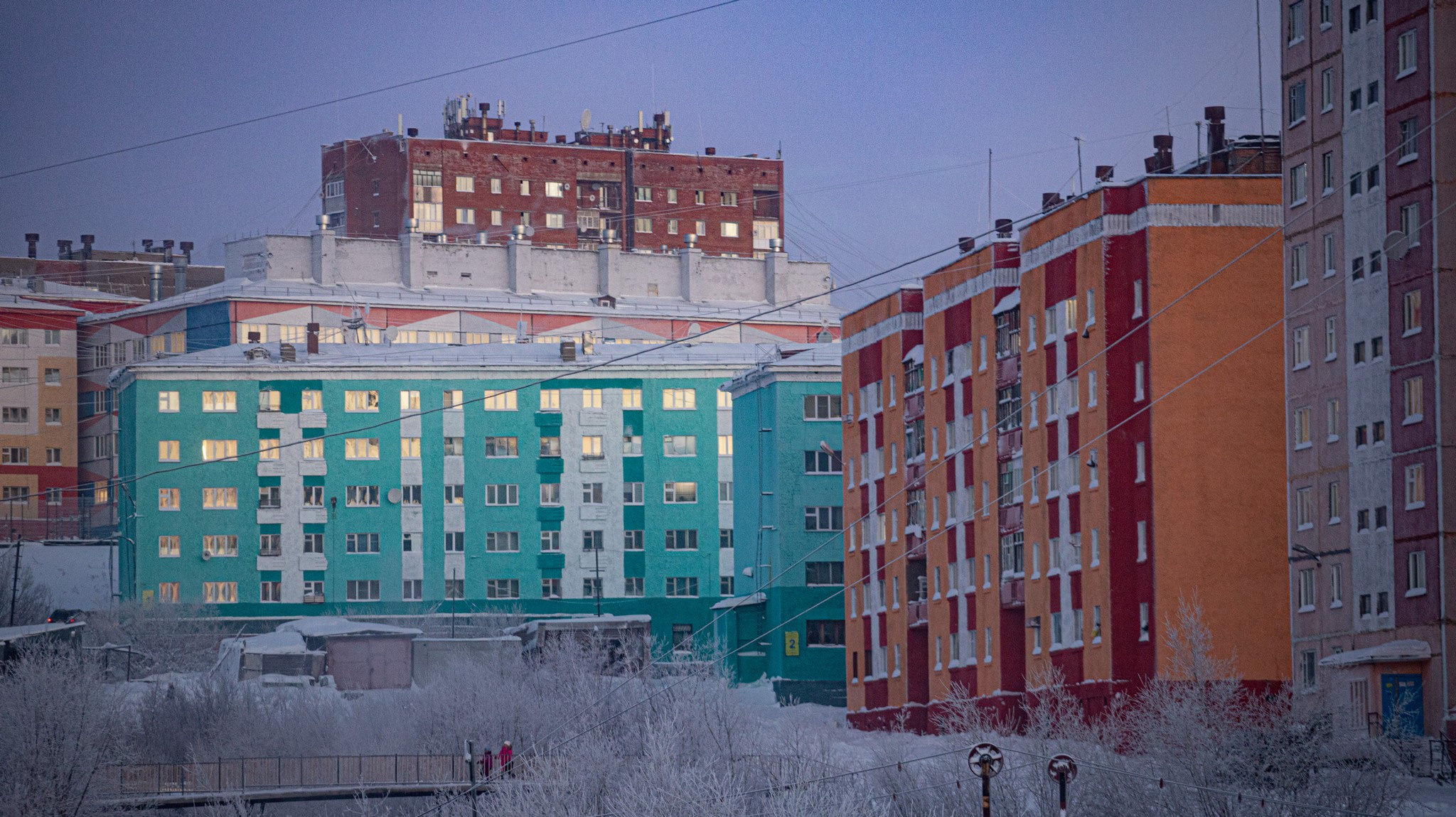 Дудинка -45 С. Фотограф Эдуард Алмадаков