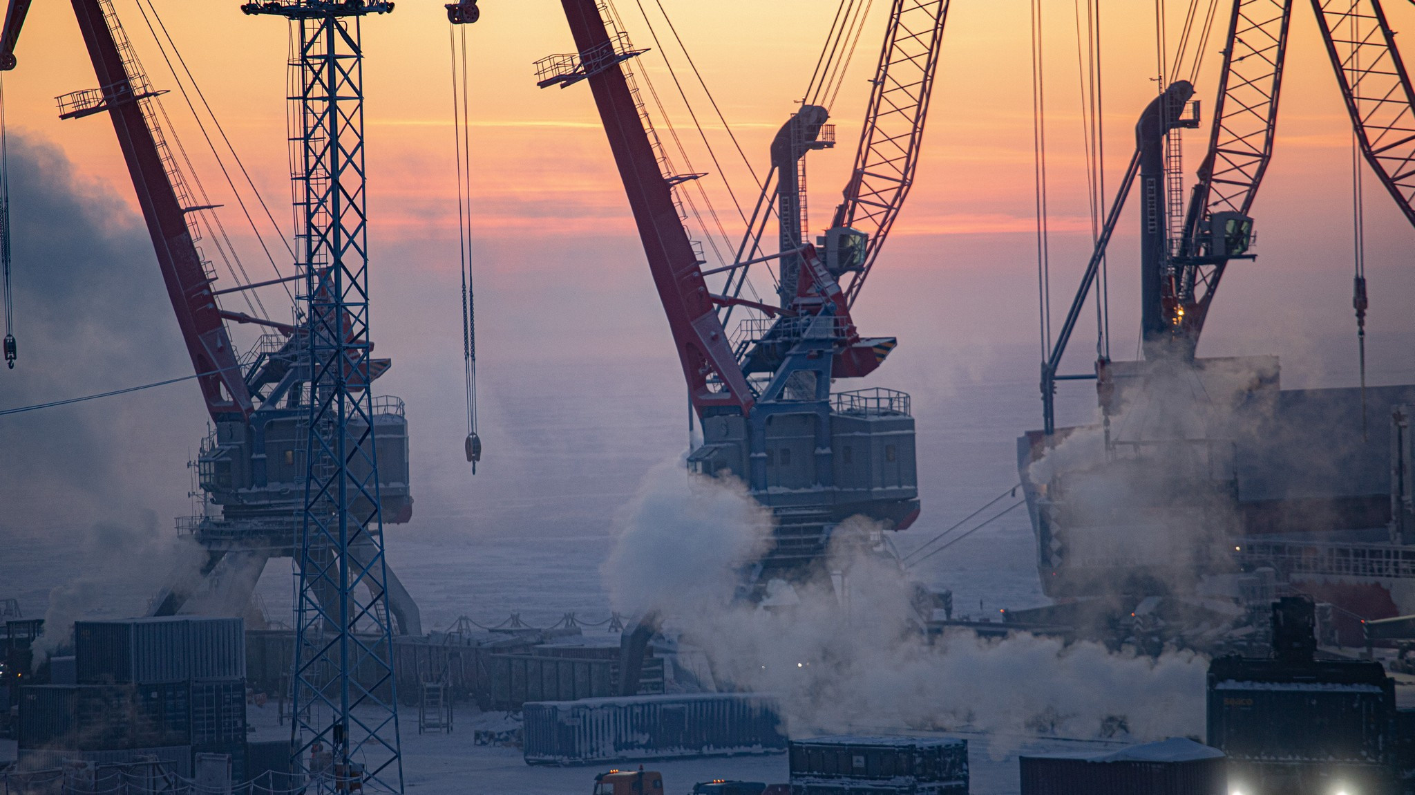 Дудинка -45 С. Фотограф Эдуард Алмадаков