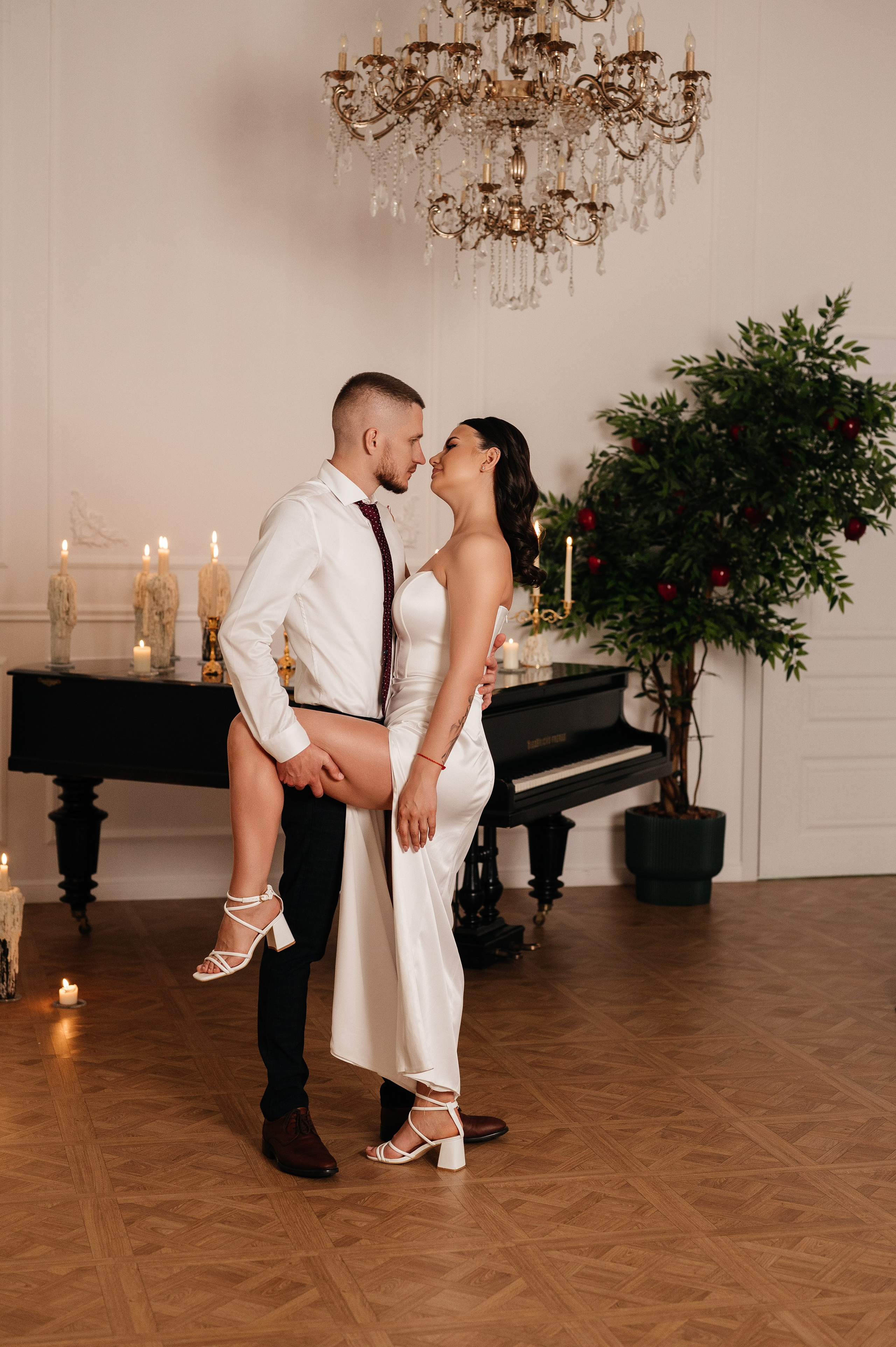 Свадебная фотосессия в студии. Свадебный и семейный фотограф в Краснодаре Алина Мельник