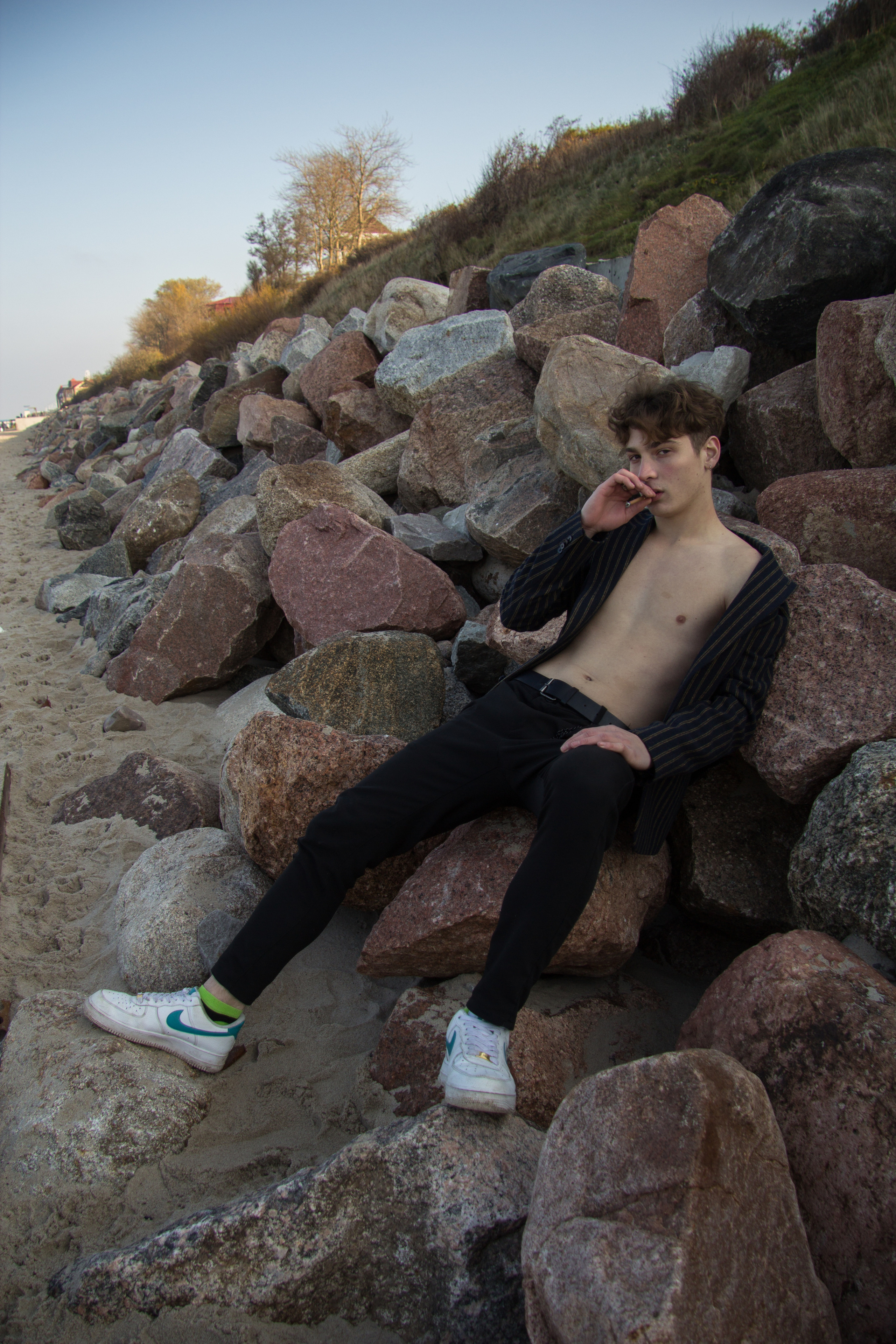 Даня на Балтийском море. Фотограф Анастасия Горлач в Калининграде