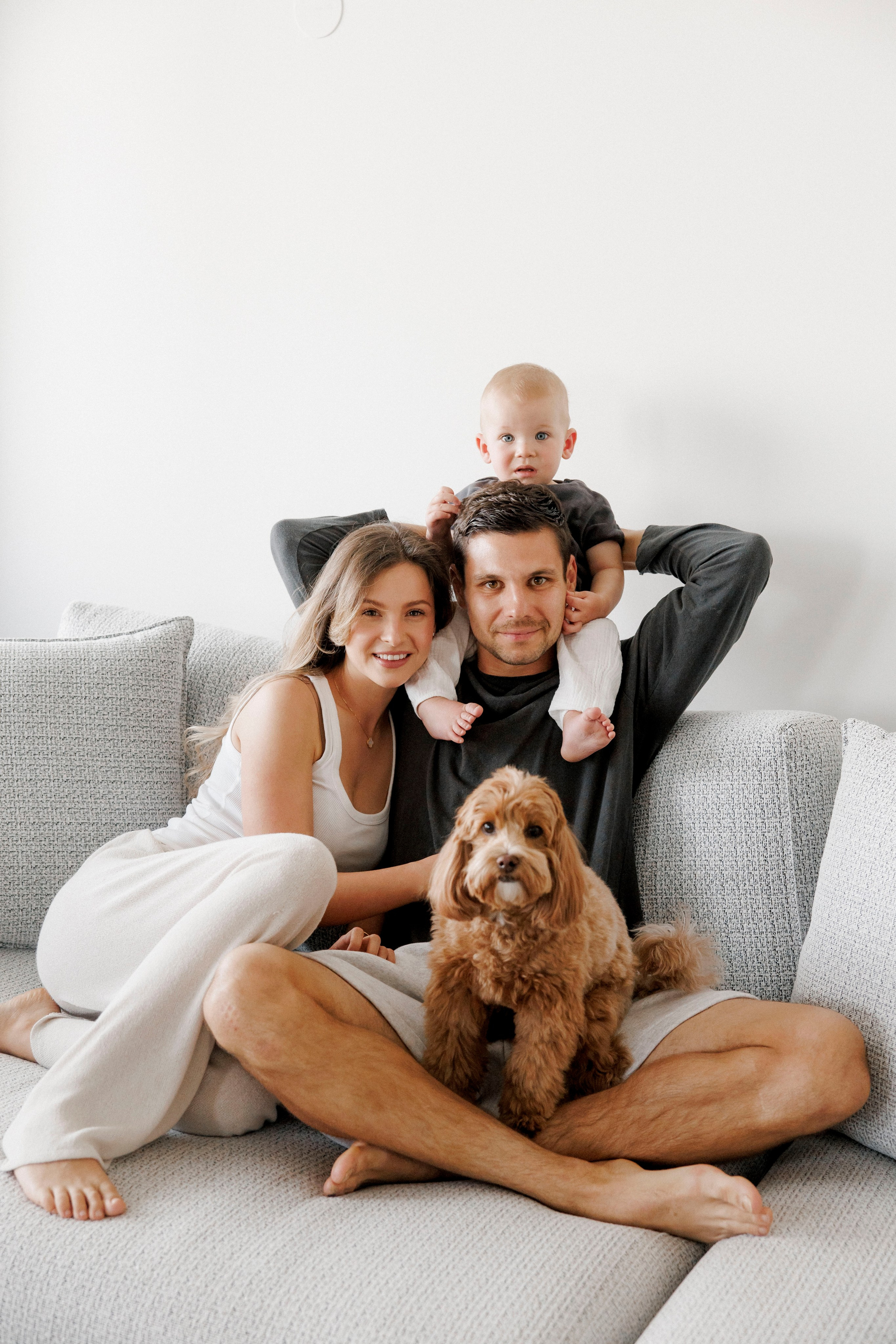 One year old at home. Wedding and family photographer