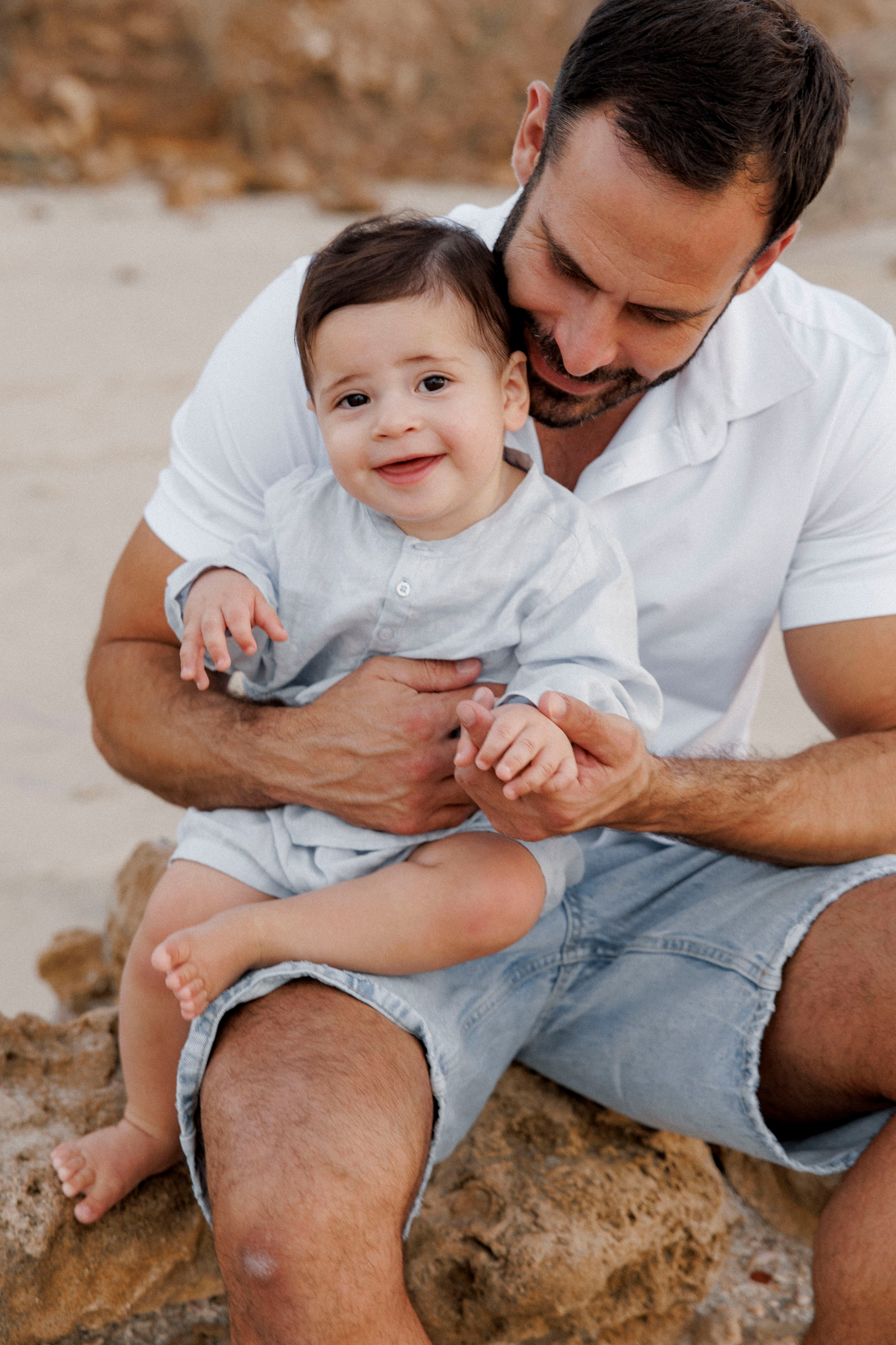 First year family photos near the sea. Главная