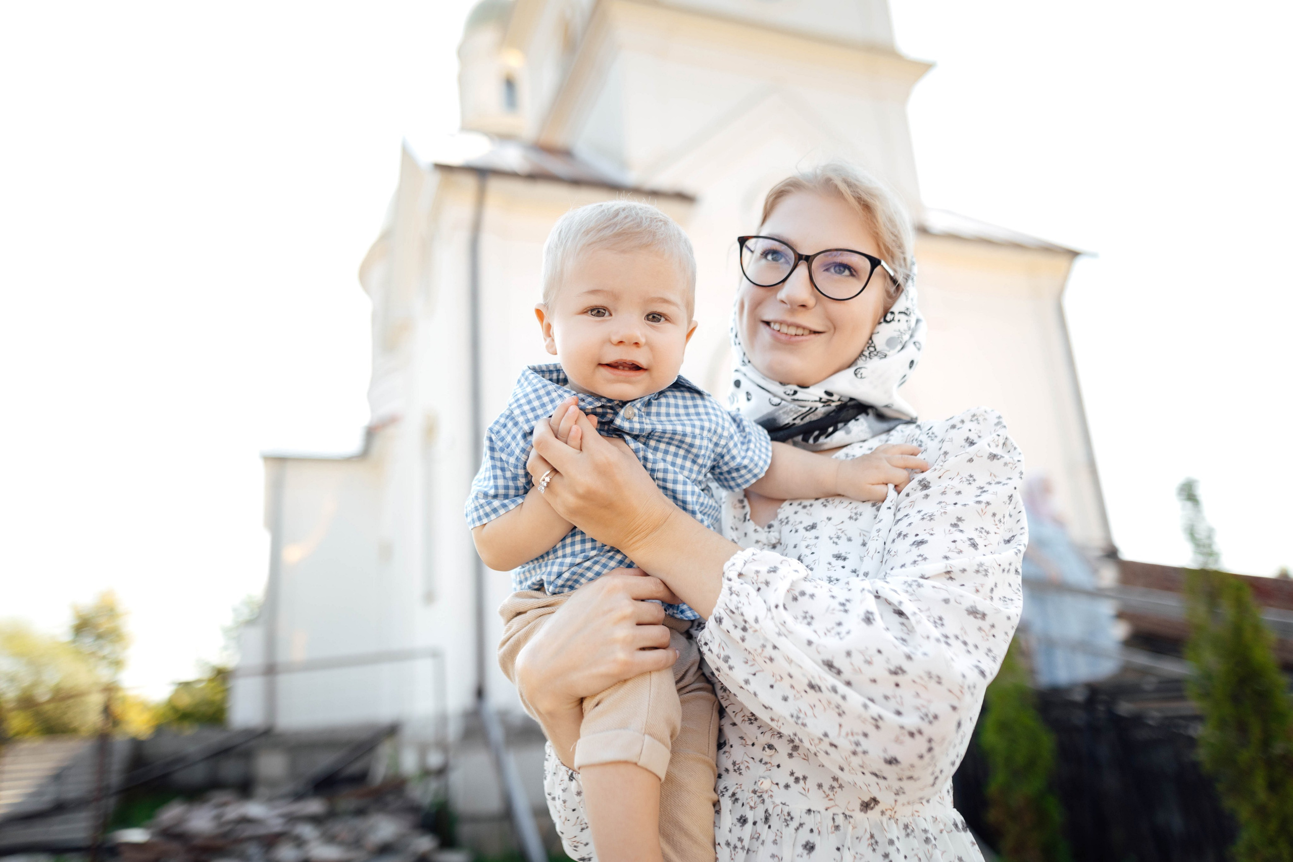 Крещение Энвера (Михаила), д. Колядищи, храм Успения Пр. Богородицы, август 2025