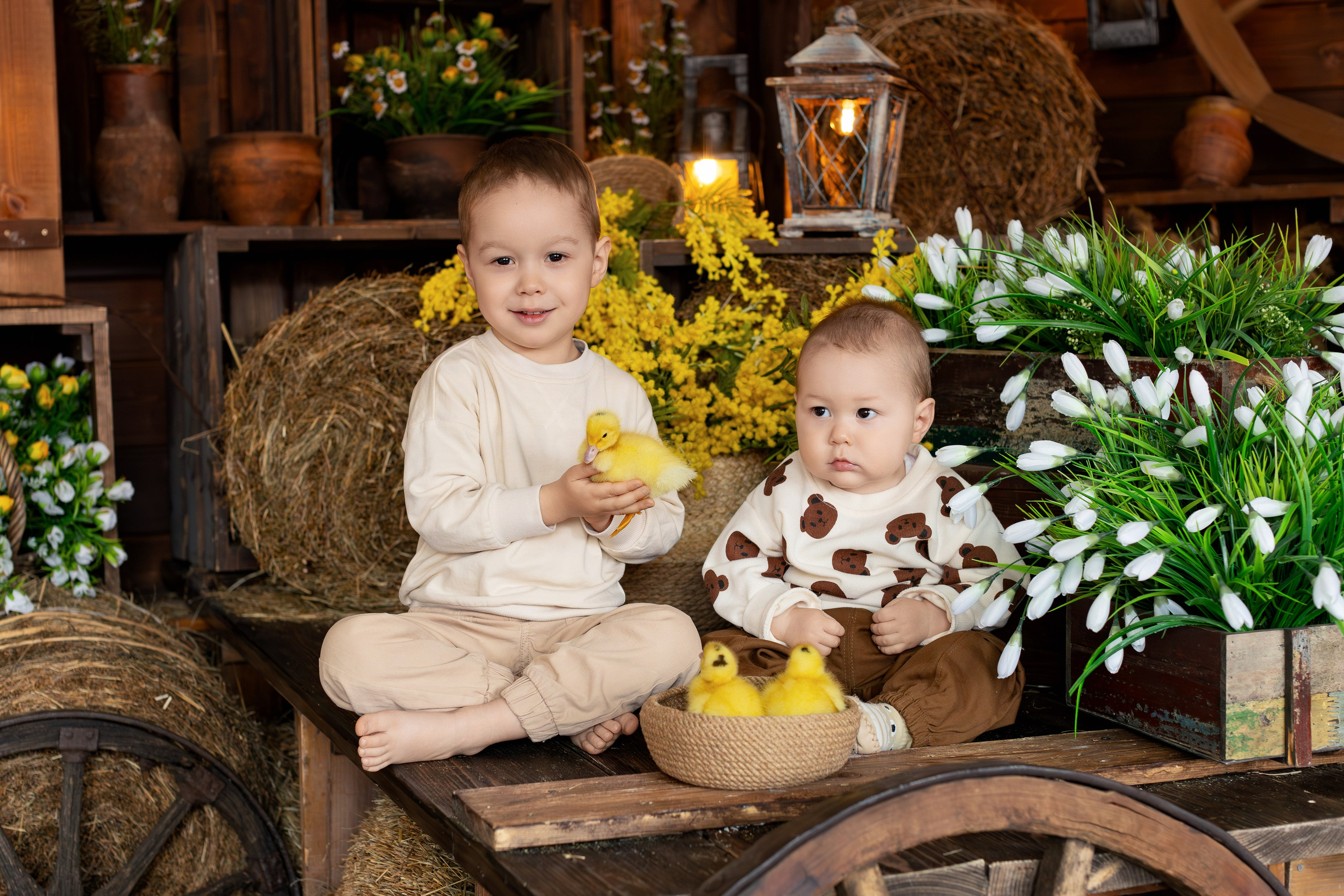 Фотосесии с Утятами и Кроликами (Пасхальные Фотосессии). Семейный и Детский фотограф в Москва Скворцова Татьяна