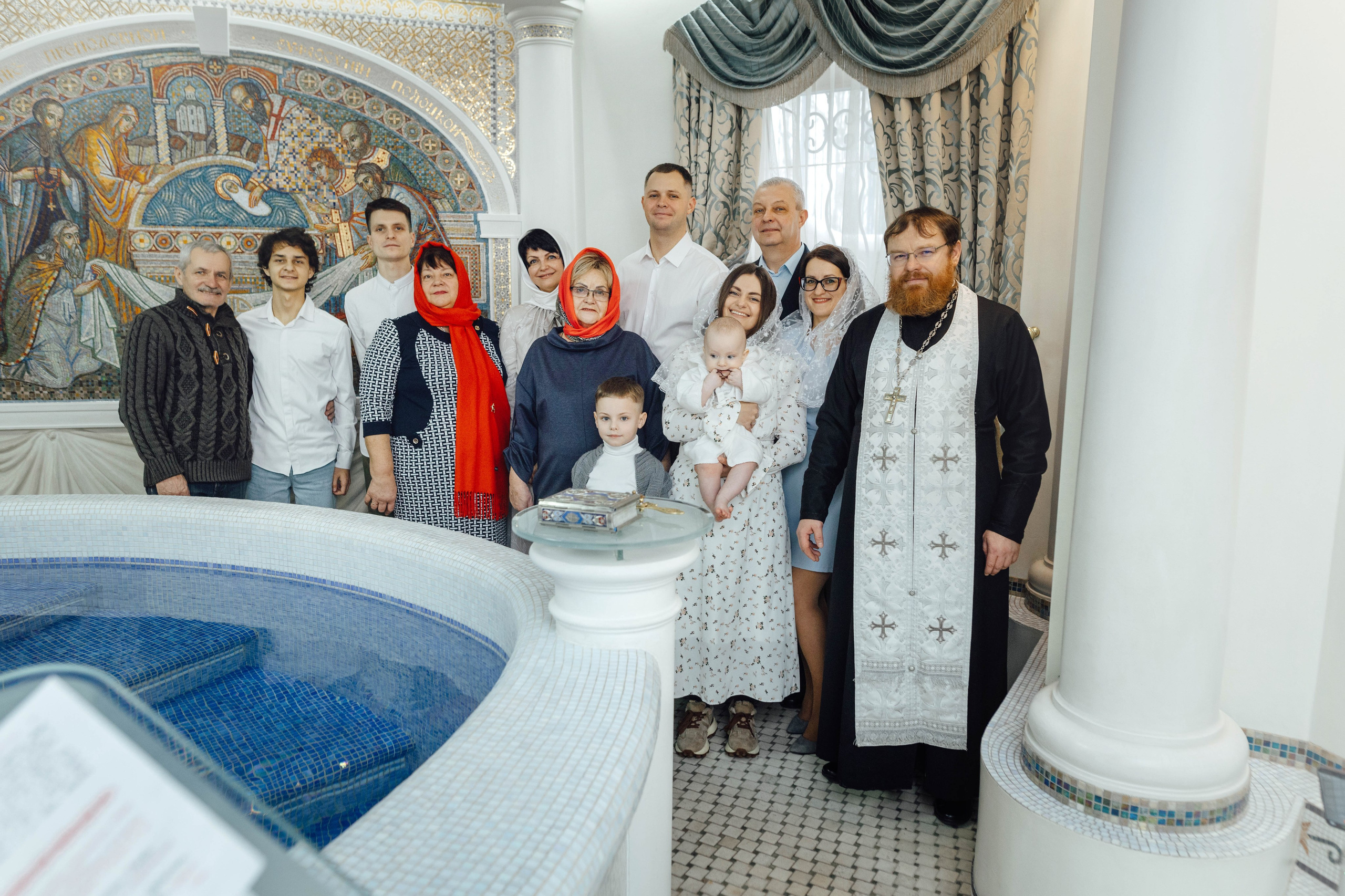 Крещение Матвея, храм Святой Троицы, декабрь 2025