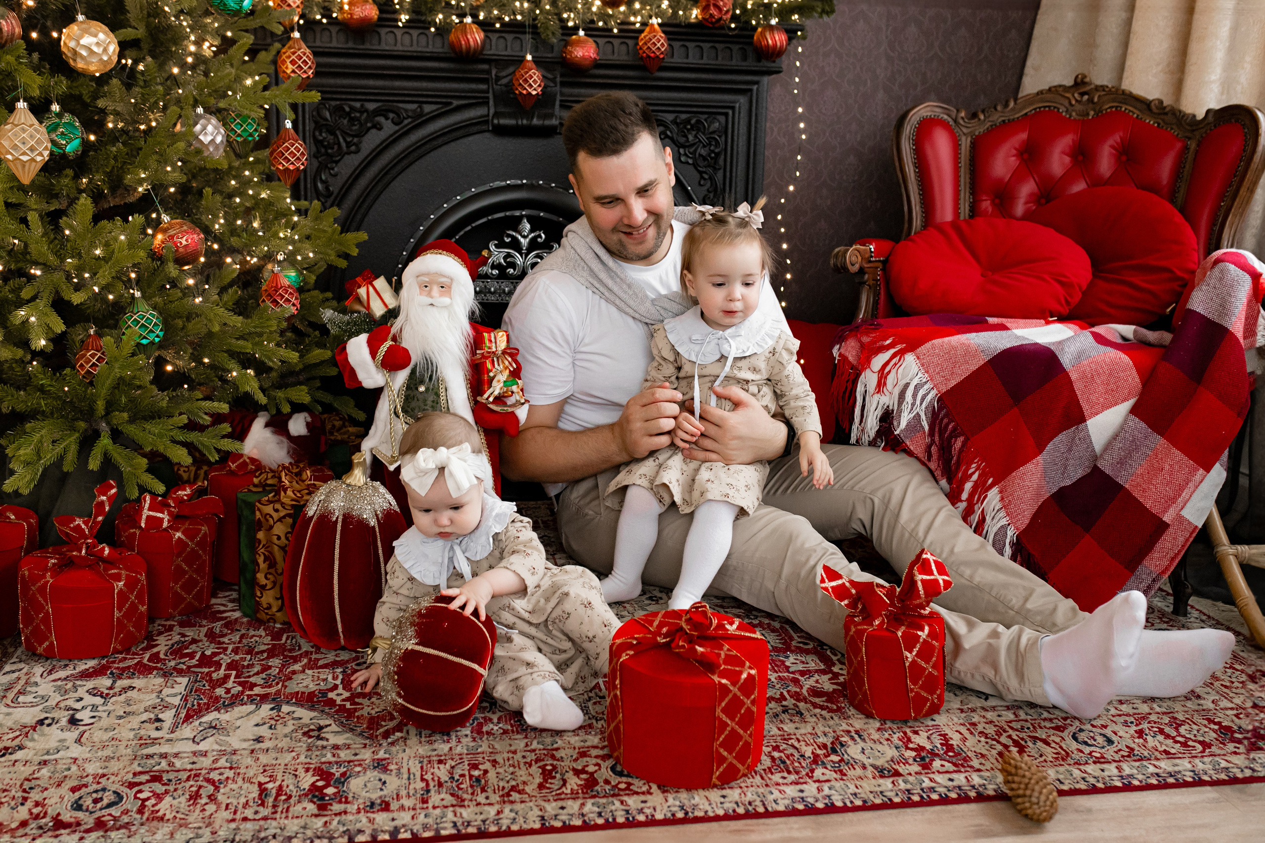 Настя, Анюта, София и Николай