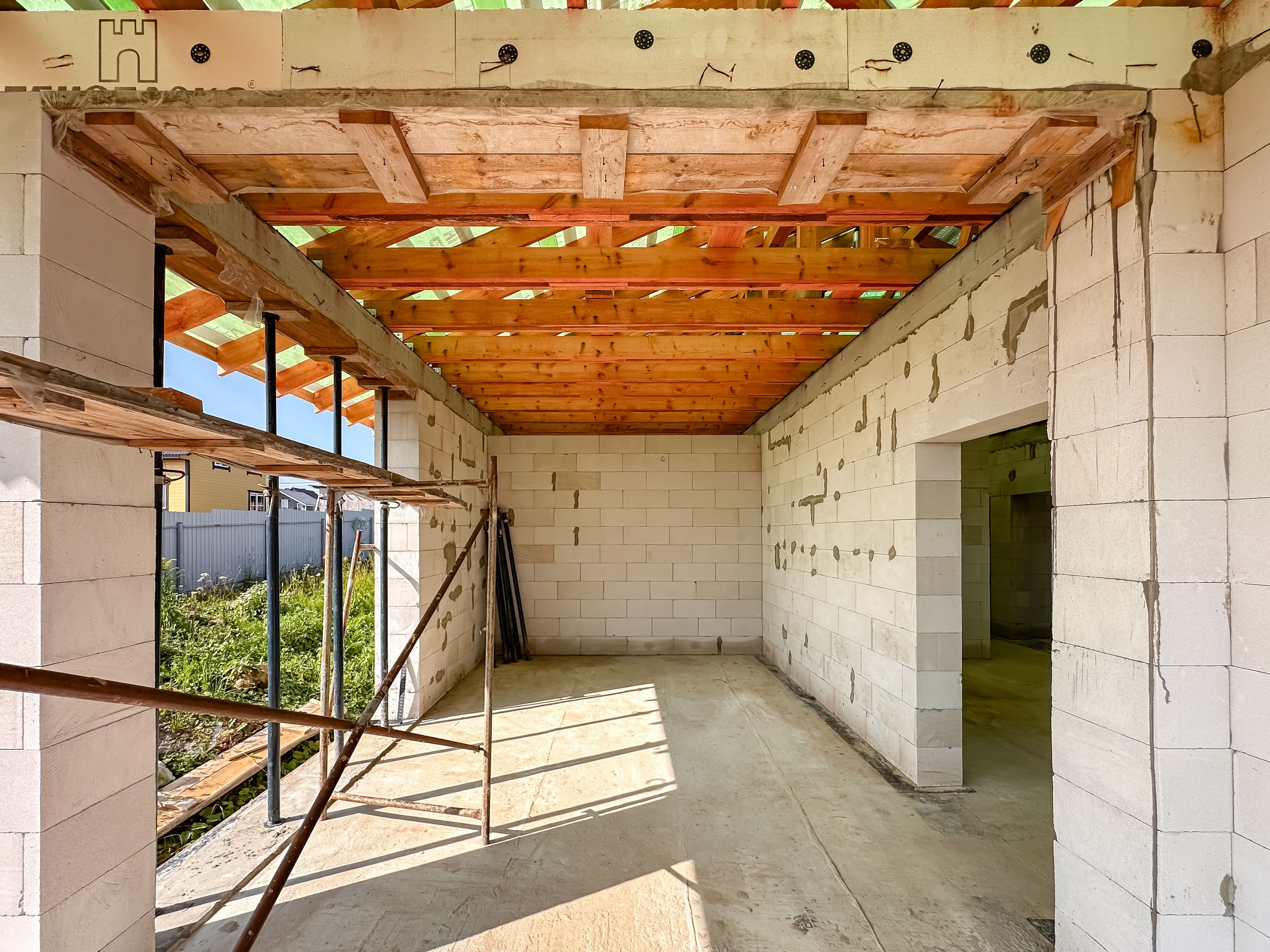 Стены готовы к штукатурке и внутренней