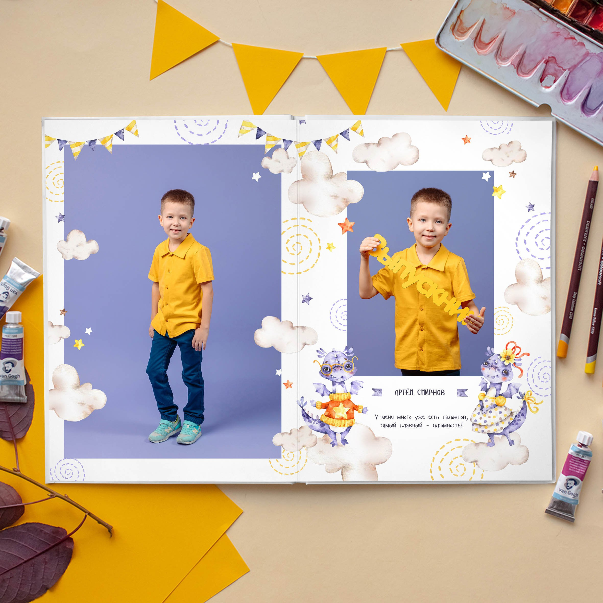 Выпускной альбом «Дайте 5» для детского сада. REPEYBOOK | Выпускные альбомы для детского сада и класса