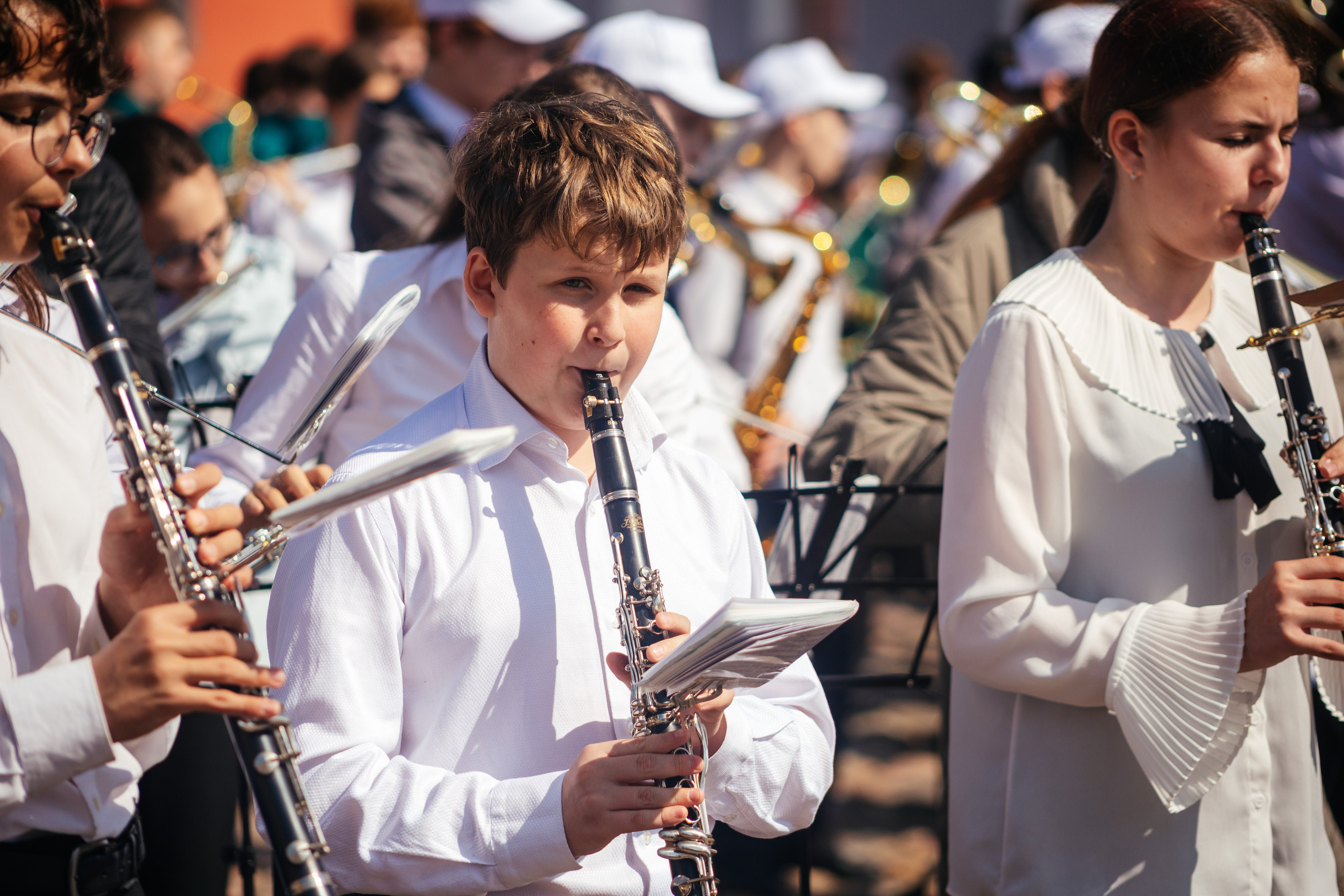 Парад детских духовых оркестров. Семейный фотограф Любовь Саркеева