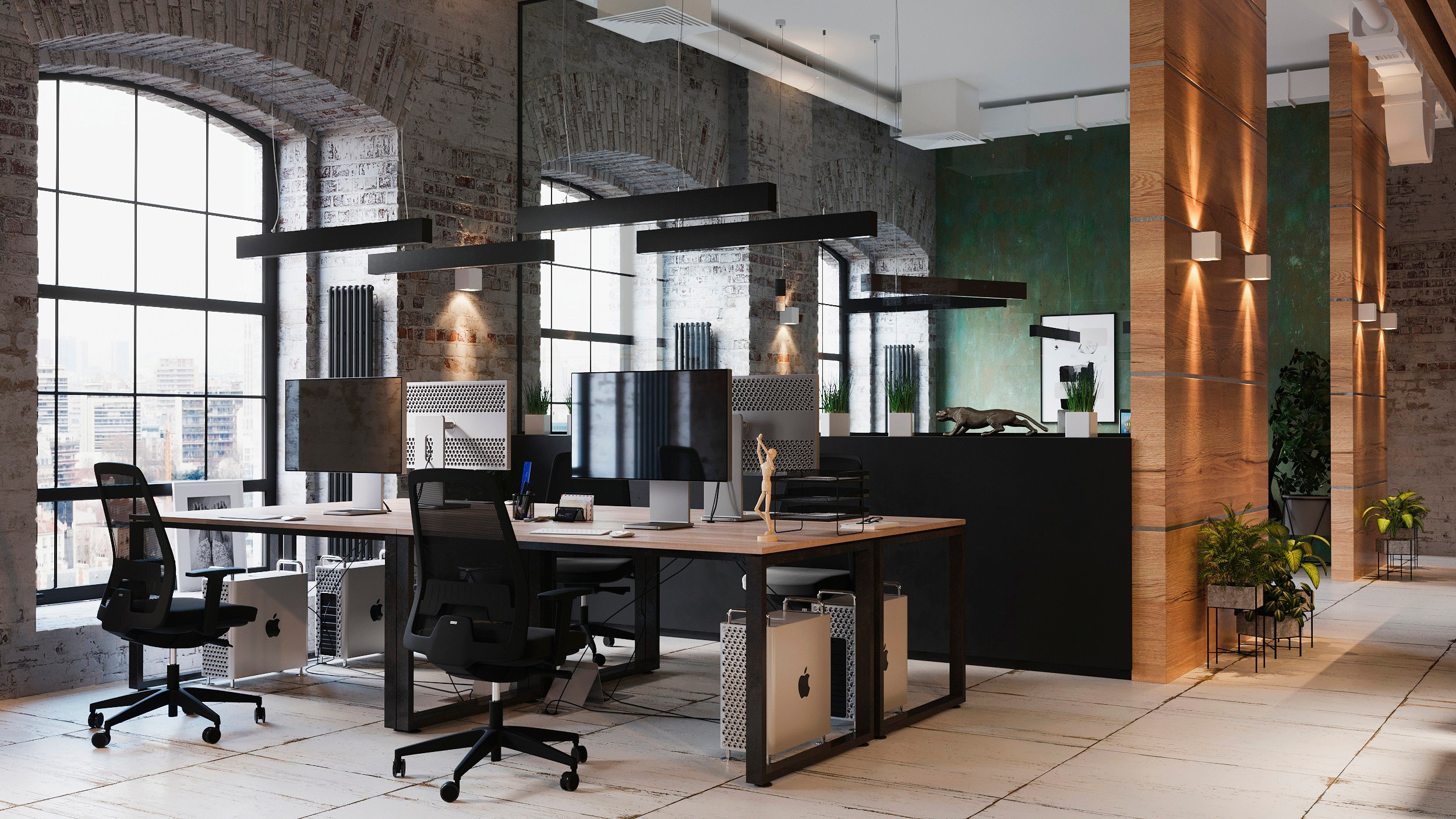 Офис Chipselect. Клиент APro architecture. Евгений Пырков — 3d визуализатор интерьеров и экстерьеров России