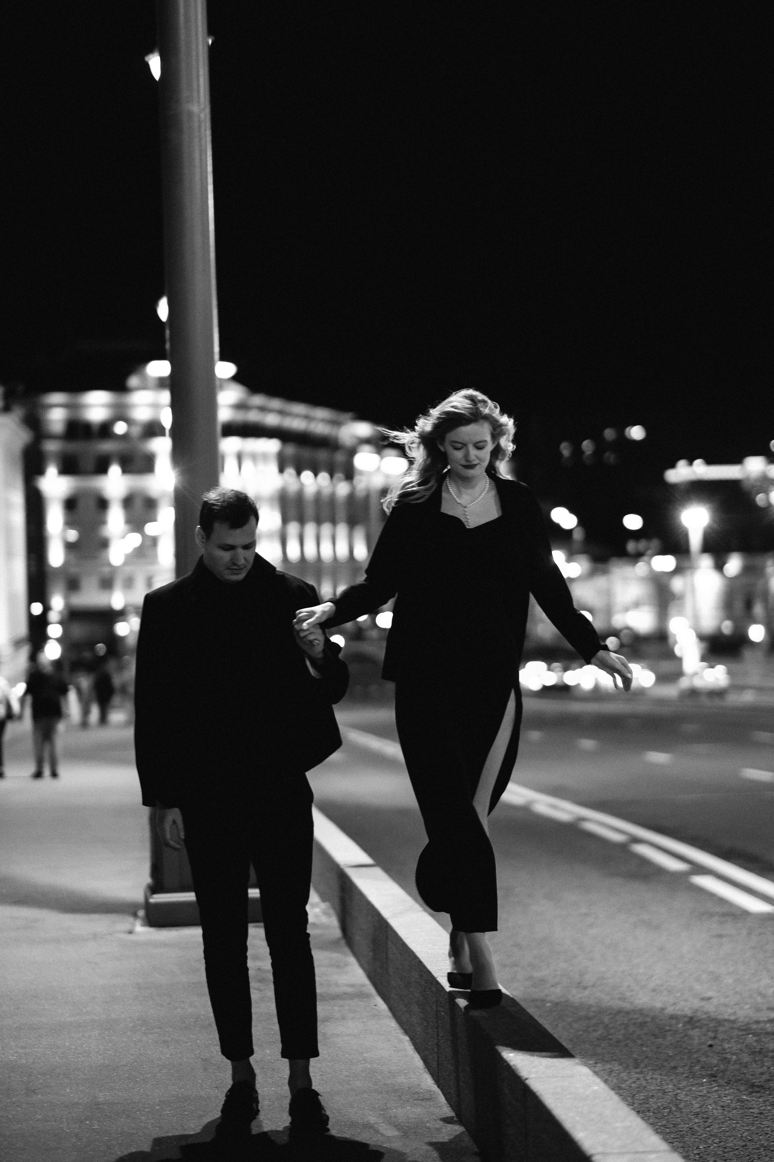 По ночному городу. Свадебный фотограф Александра Тюлякова