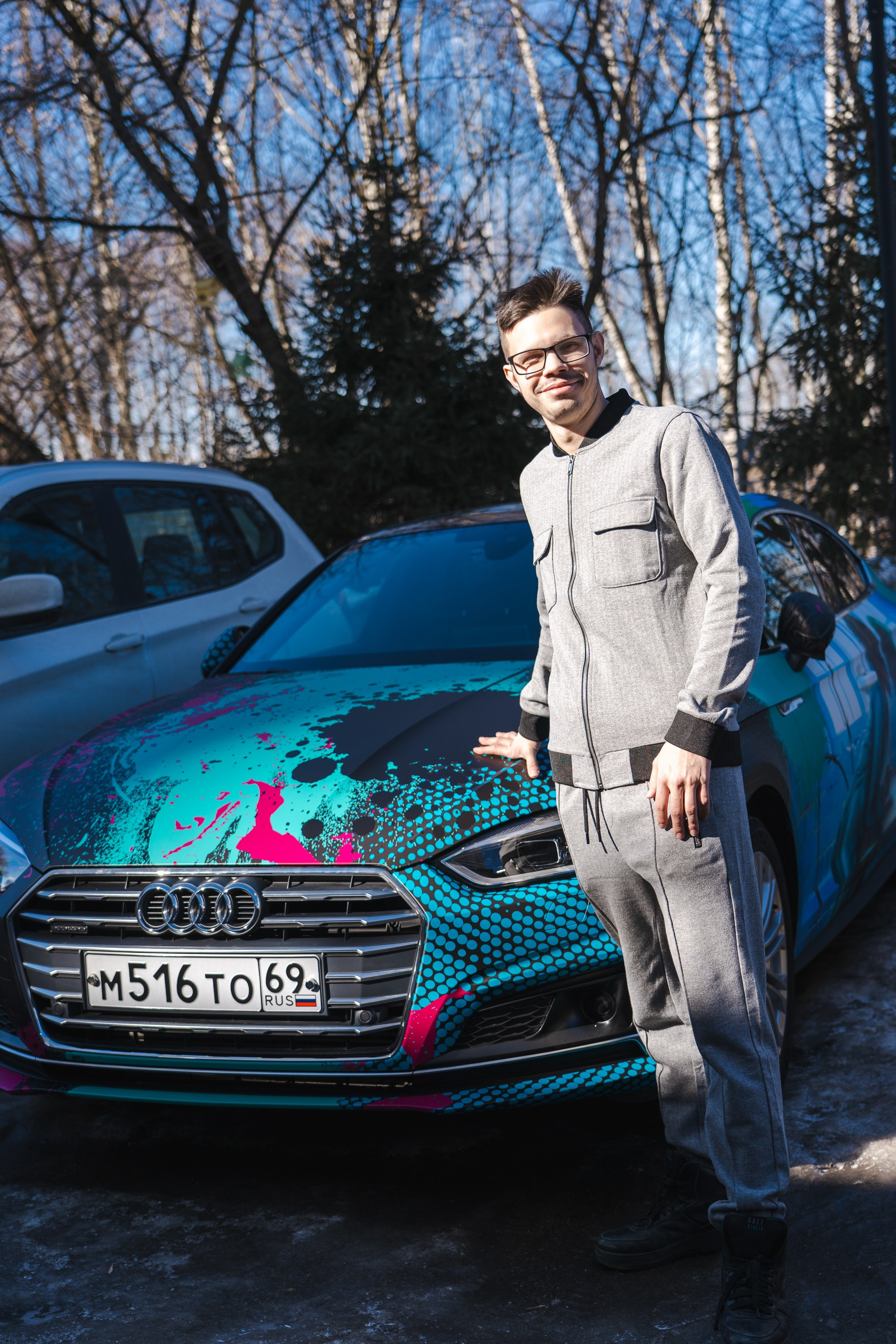 Винилография на Audi A5. Студия дизайна и оклейки авто Barmaley Design