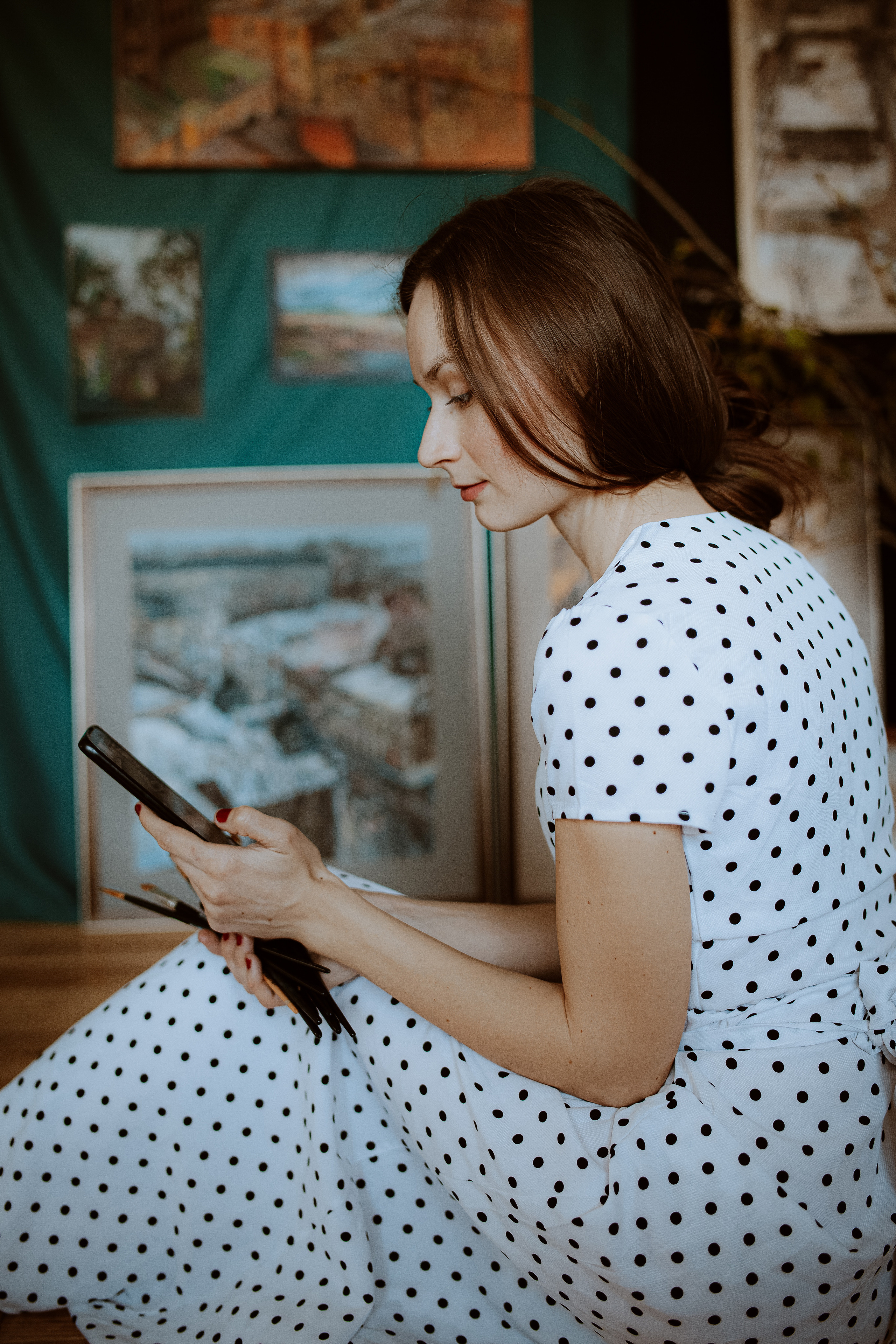 Съемка для художницы Юлии Рябовой. Главная