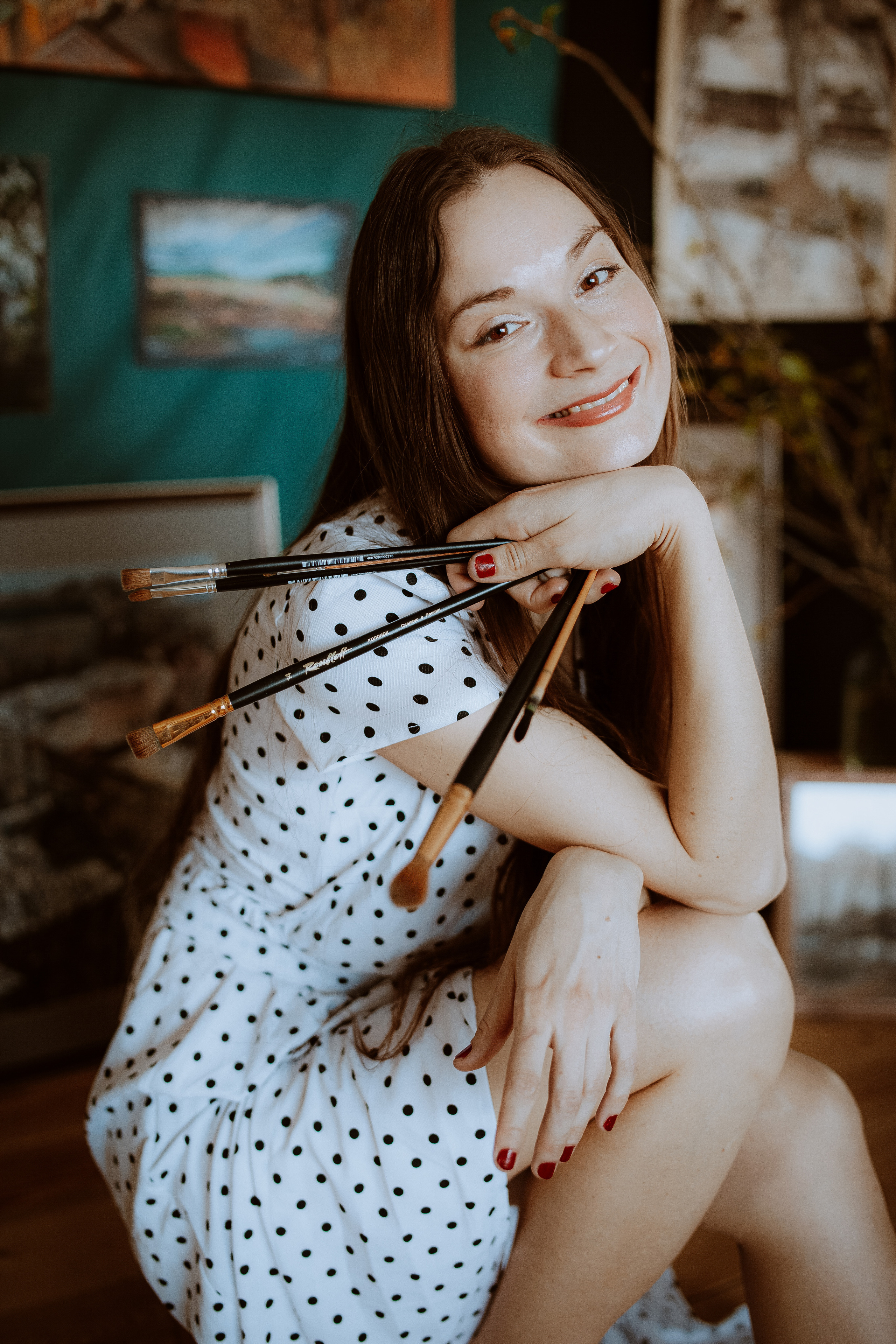 Съемка для художницы Юлии Рябовой. Главная