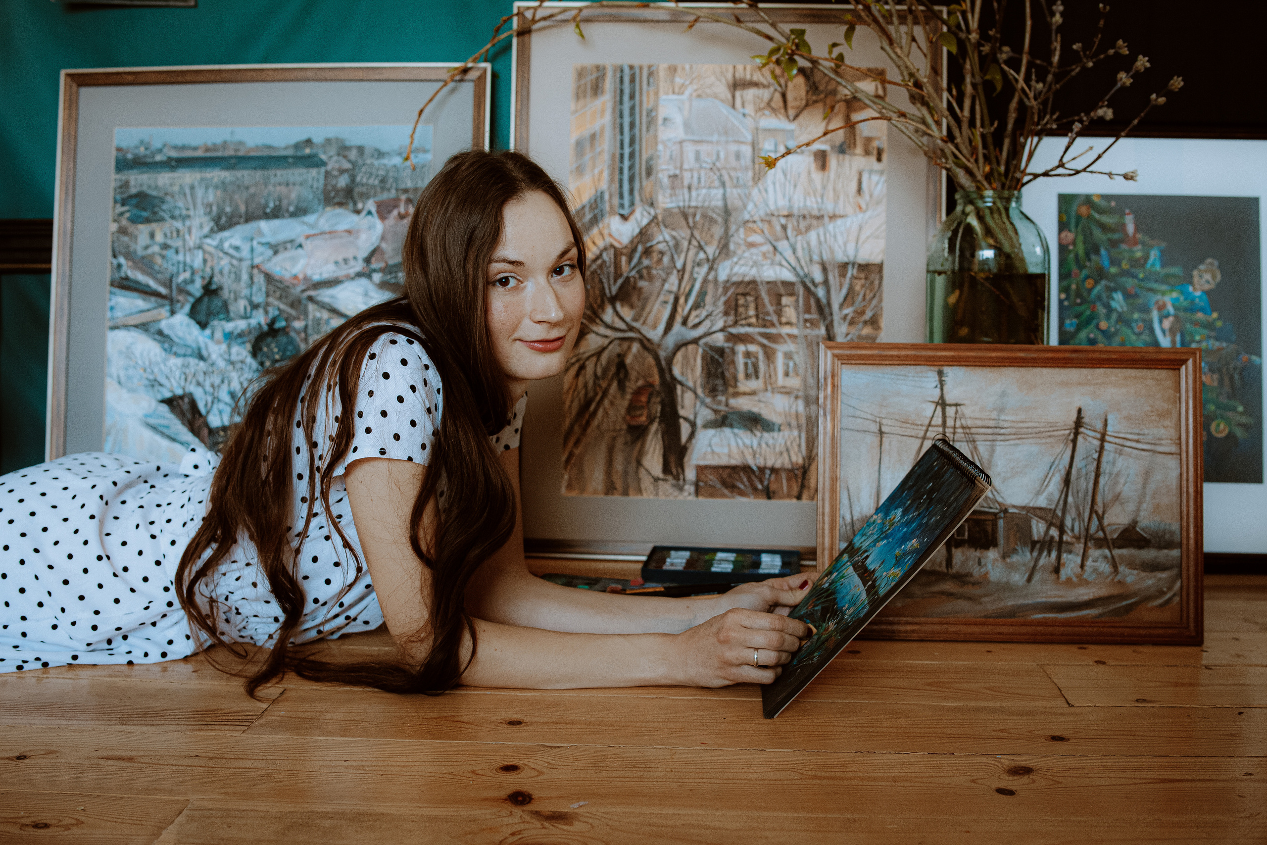 Съемка для художницы Юлии Рябовой. Главная