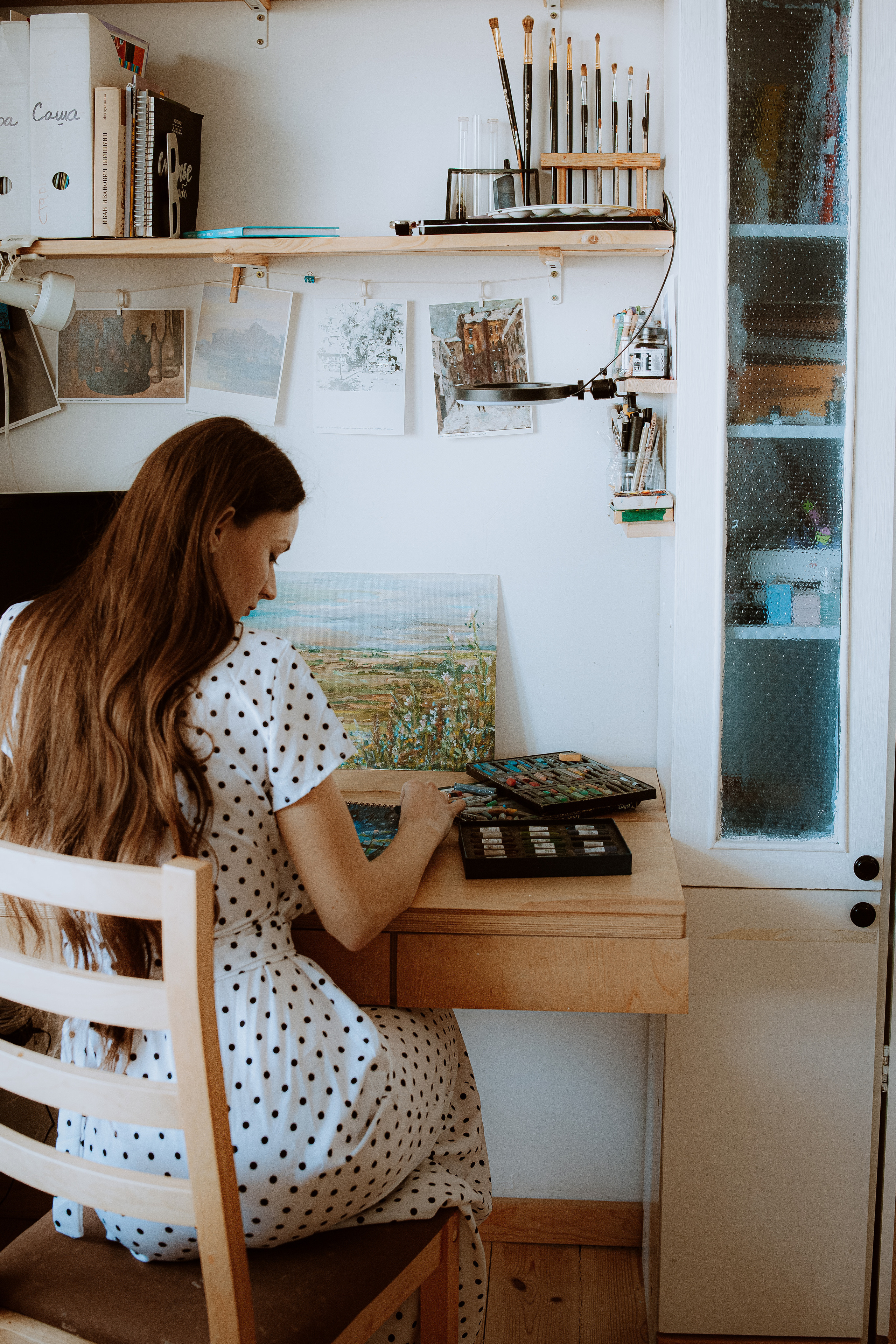 Съемка для художницы Юлии Рябовой. Главная