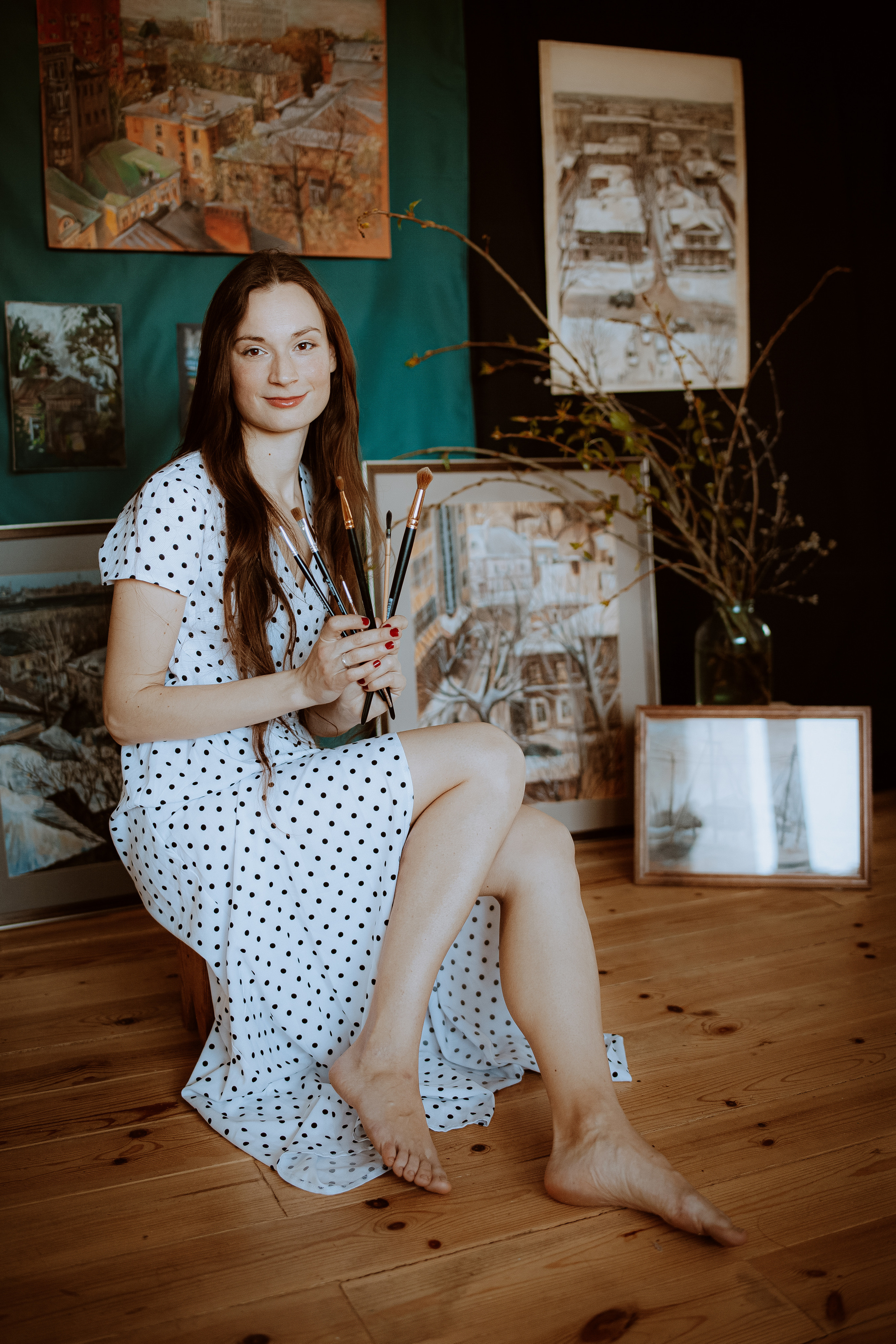 Съемка для художницы Юлии Рябовой. Главная