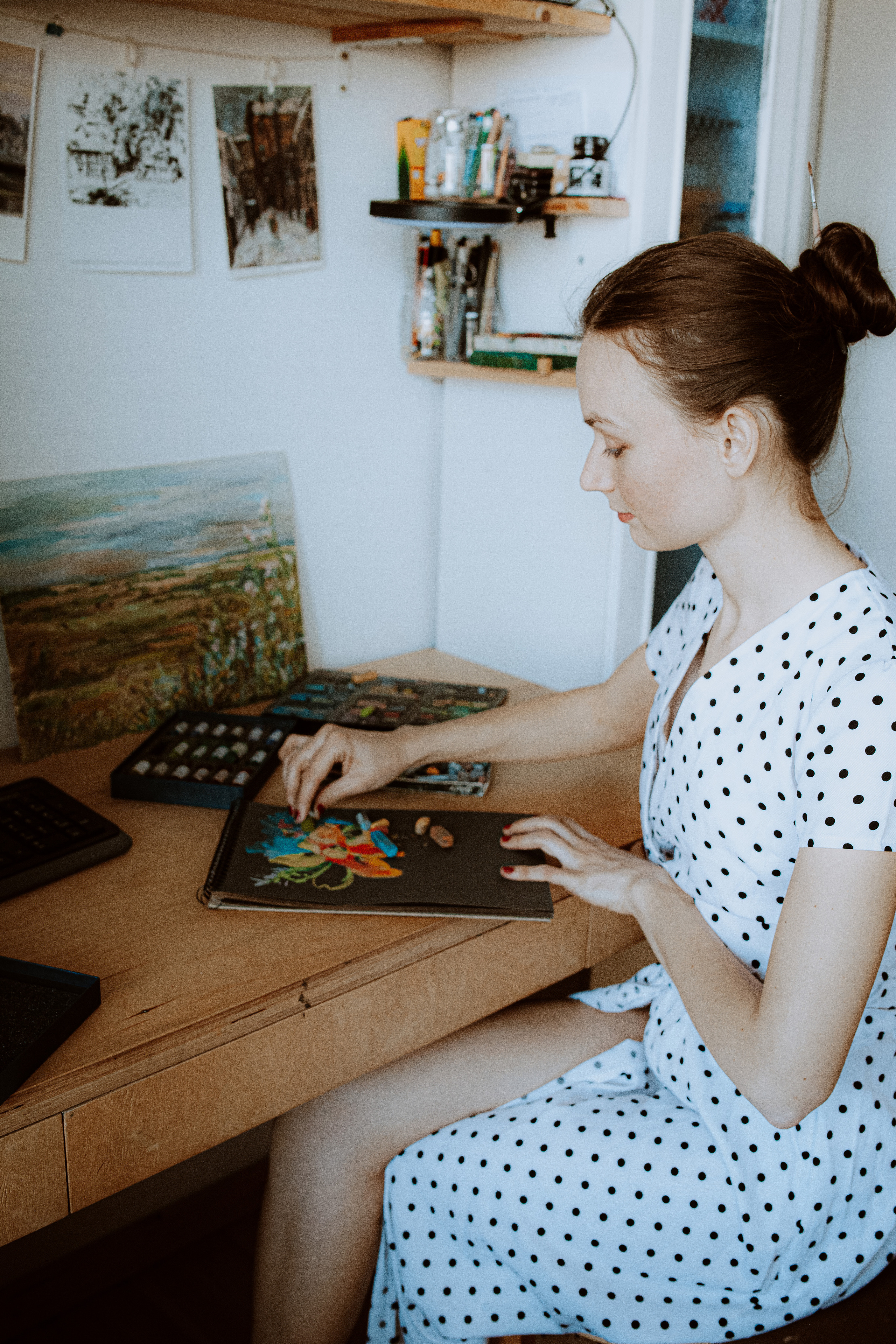 Съемка для художницы Юлии Рябовой. Главная