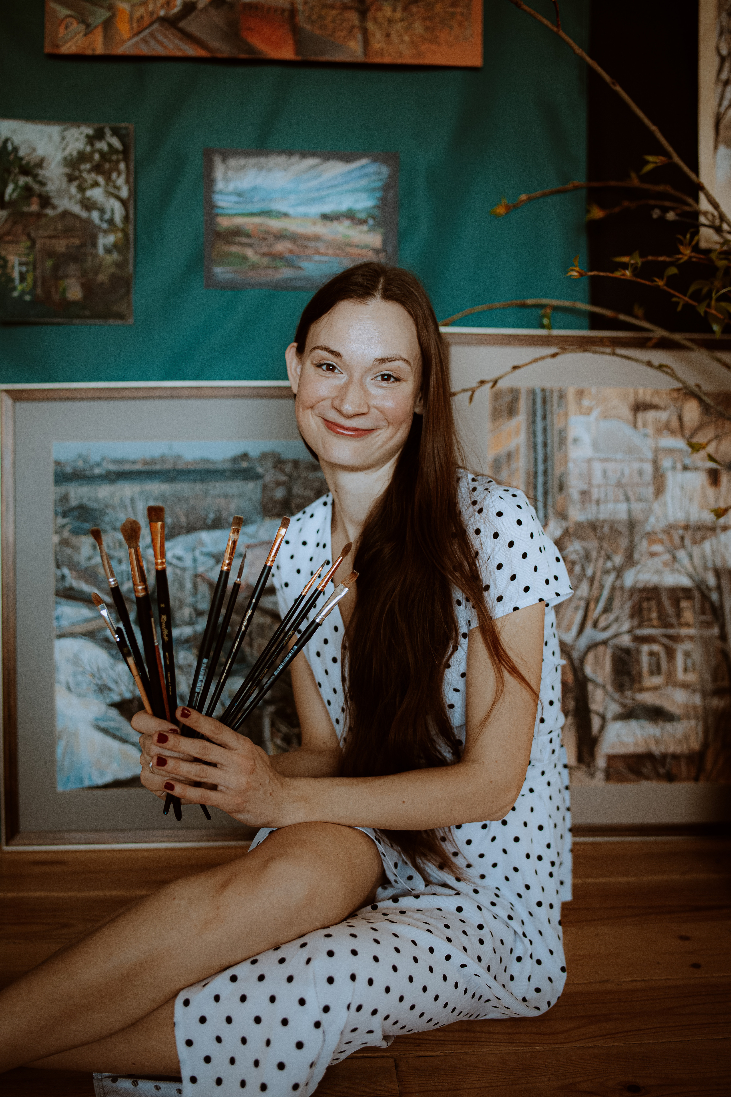 Съемка для художницы Юлии Рябовой. Главная