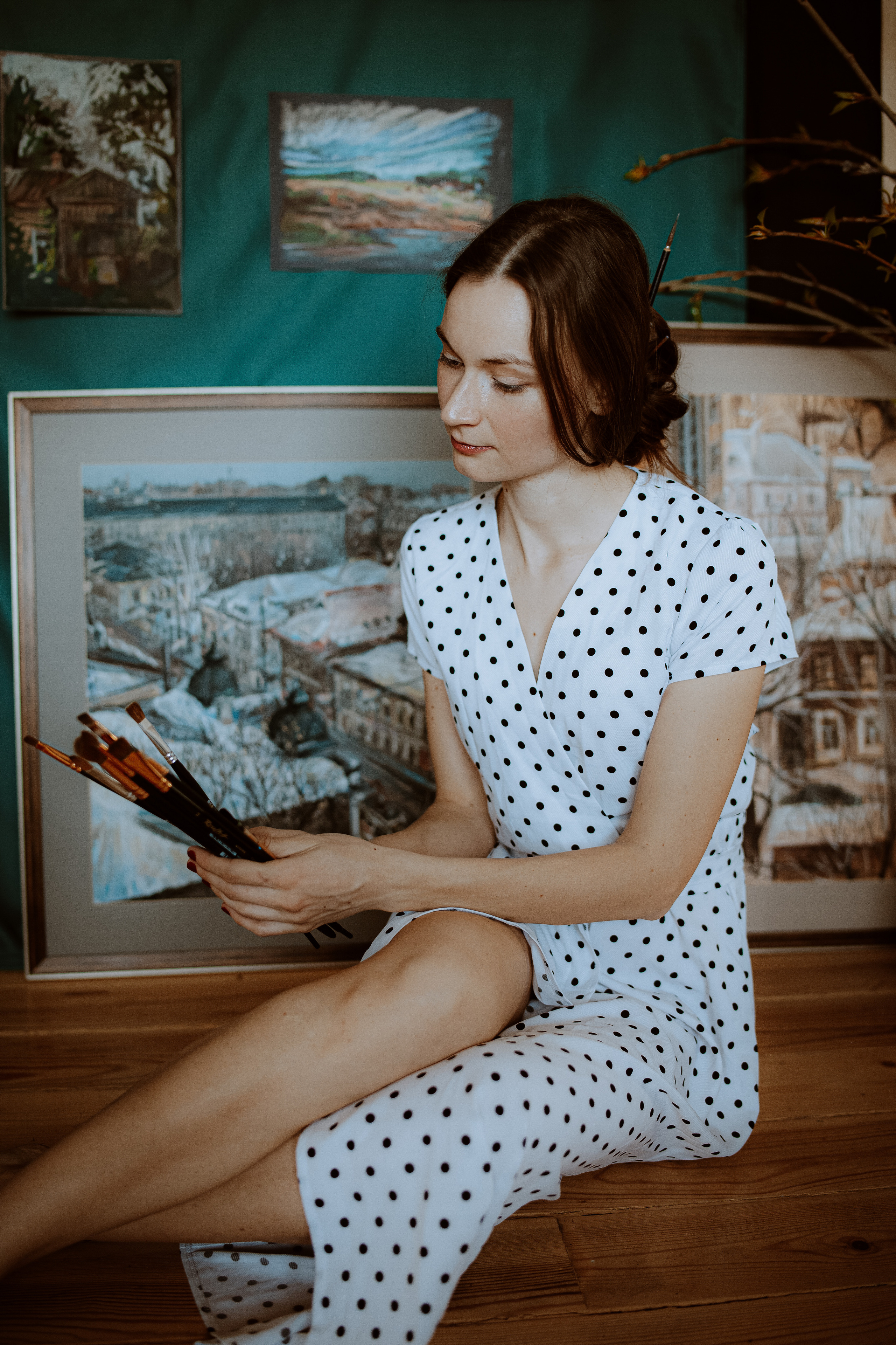 Съемка для художницы Юлии Рябовой. Главная