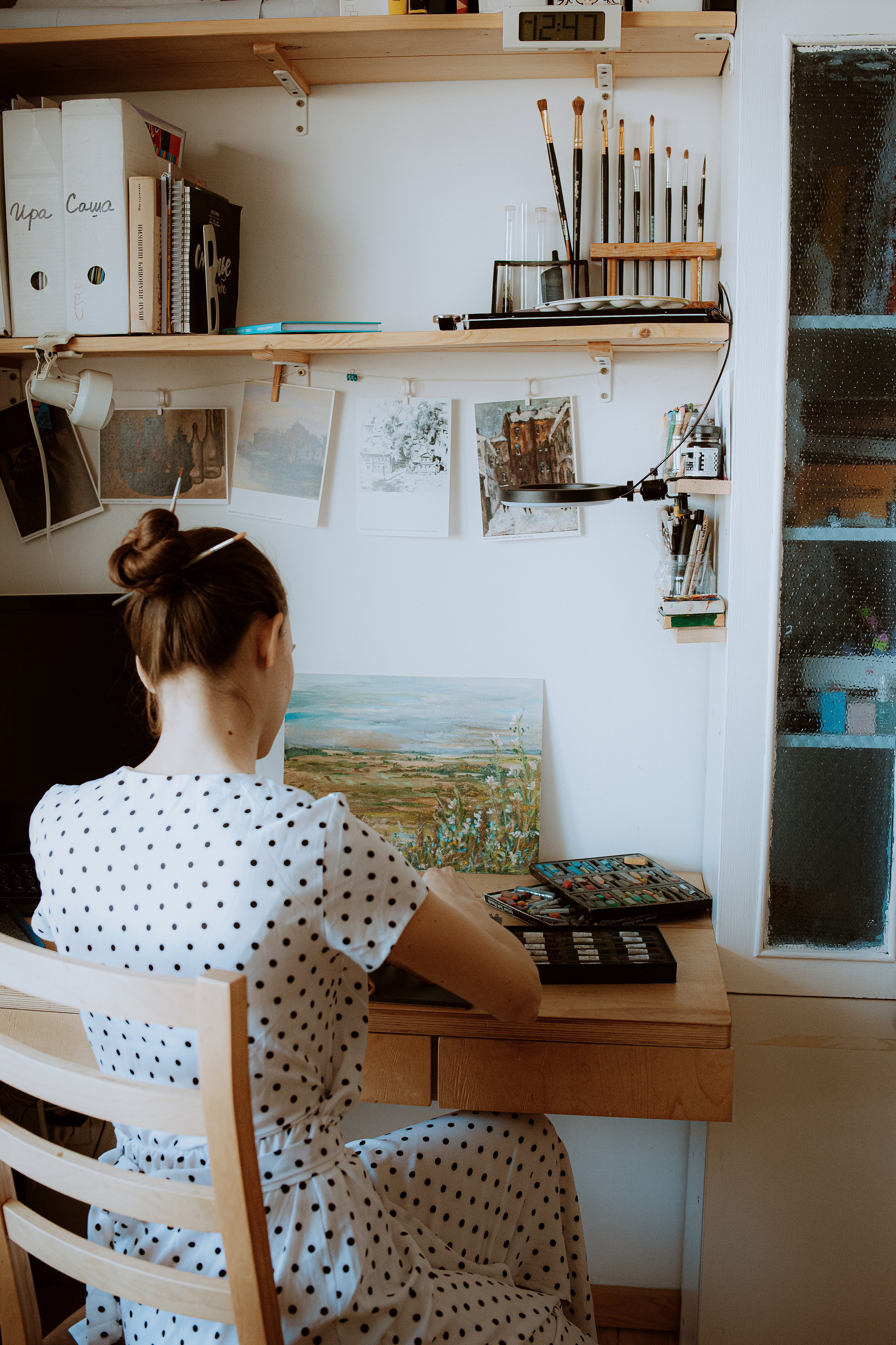 Съемка для художницы Юлии Рябовой. Главная