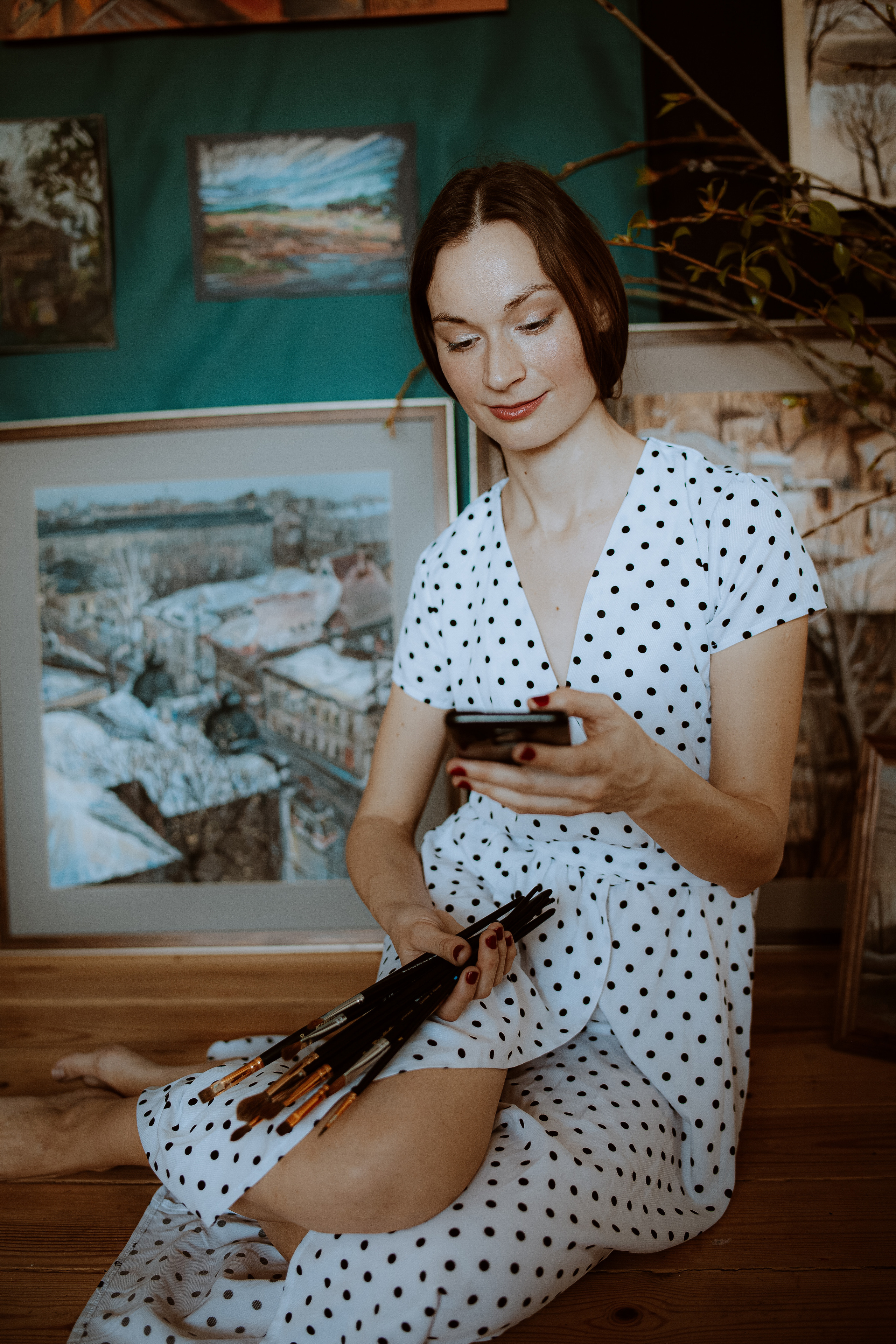 Съемка для художницы Юлии Рябовой. Главная