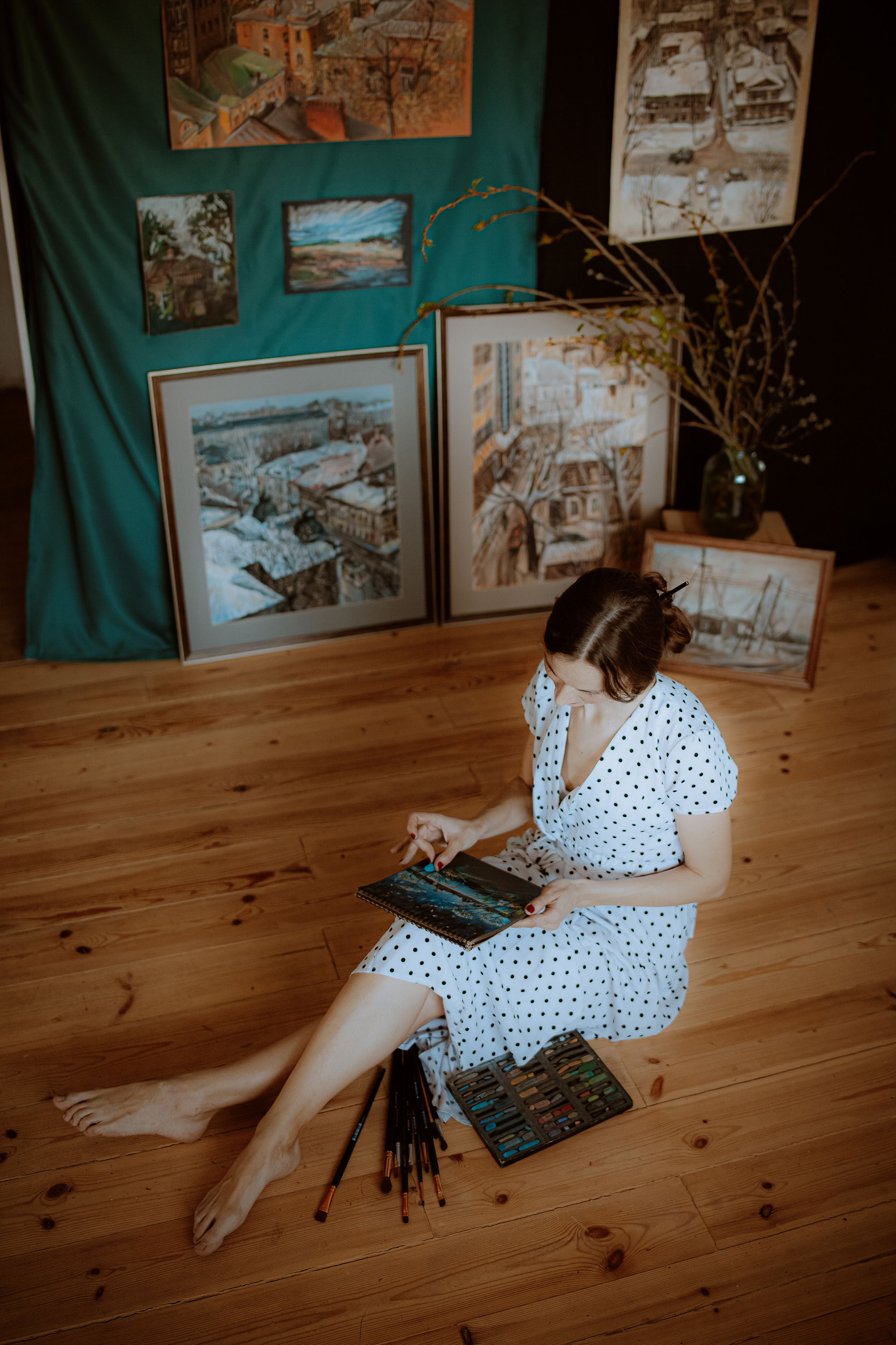 Съемка для художницы Юлии Рябовой. Главная