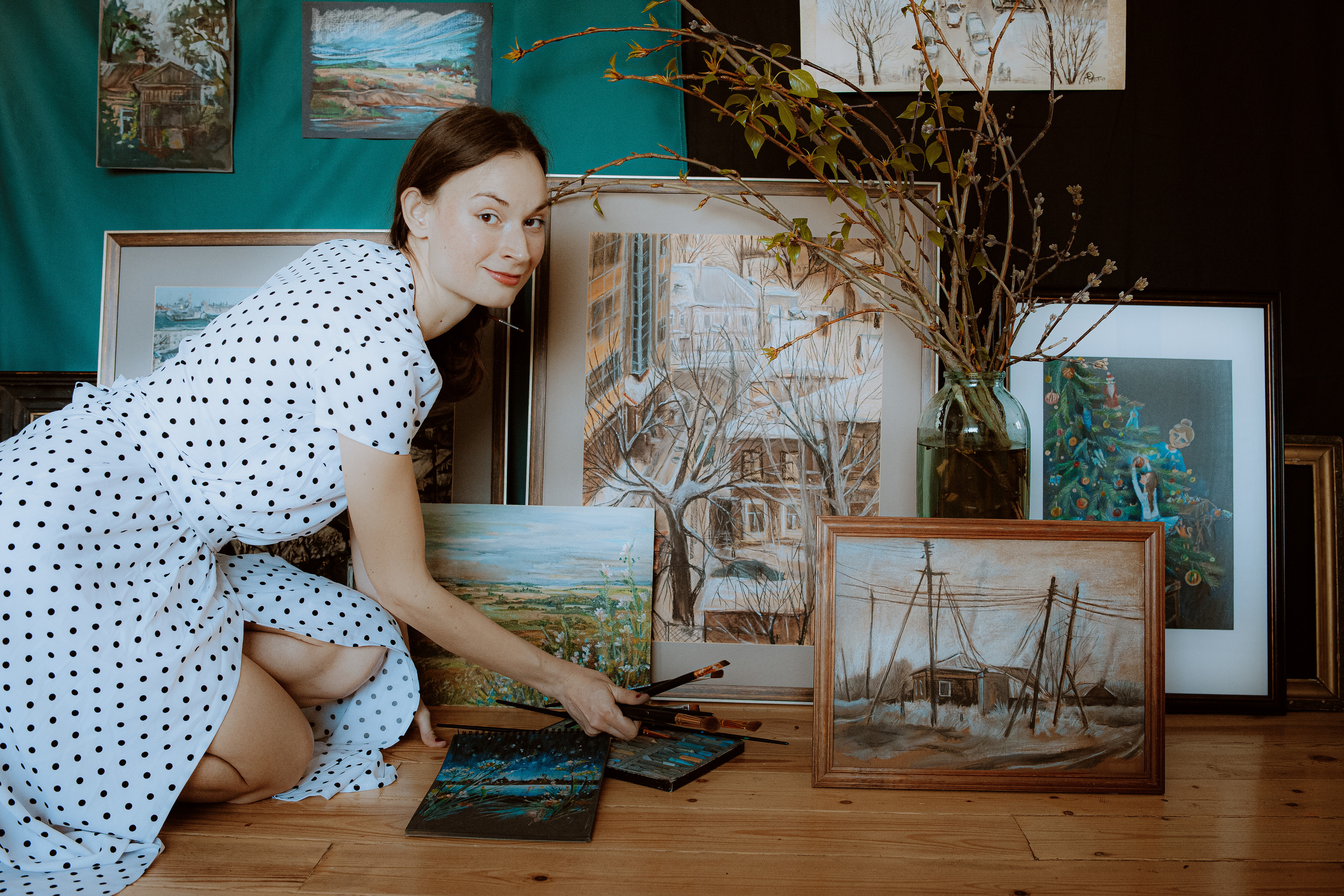 Съемка для художницы Юлии Рябовой. Главная