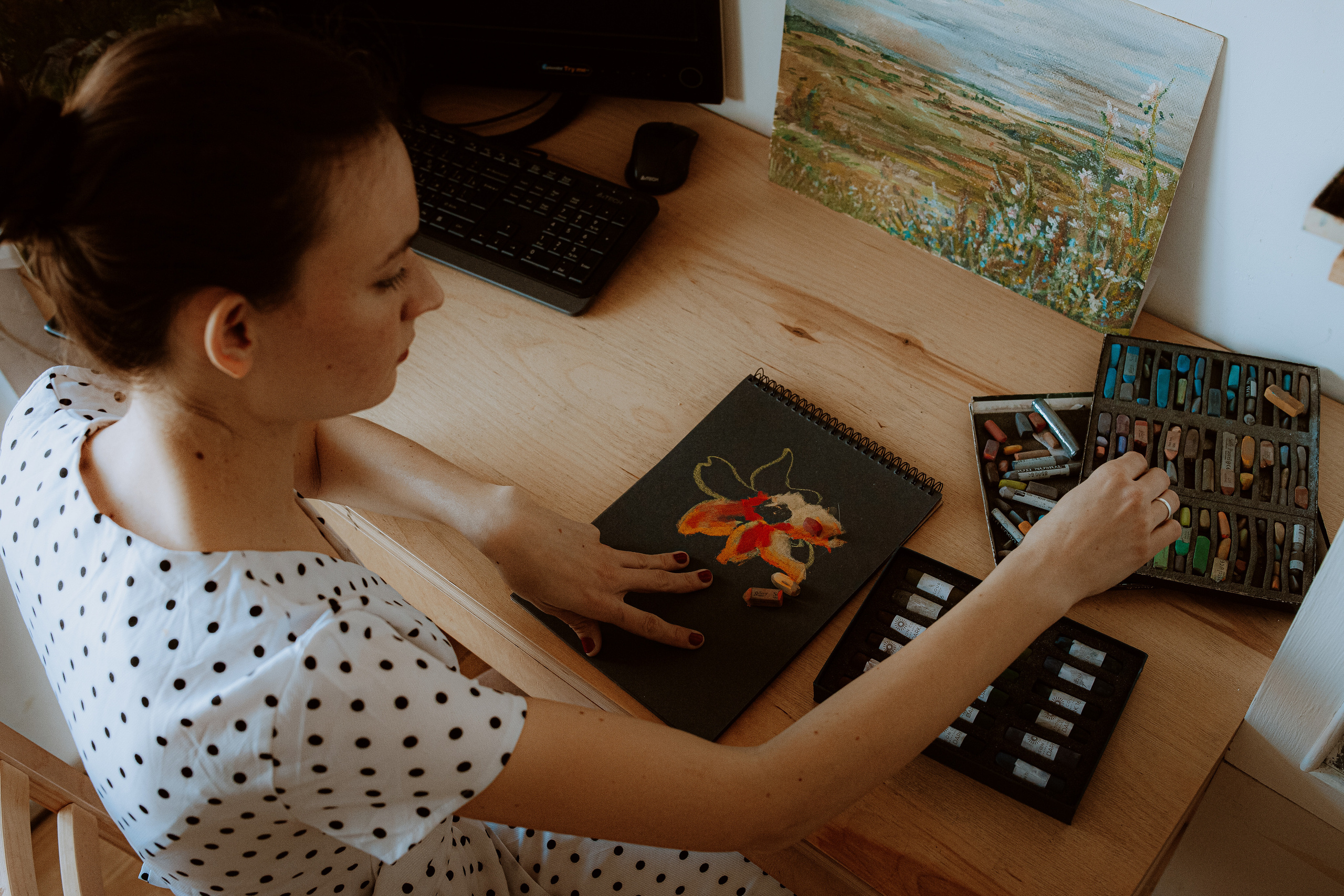 Съемка для художницы Юлии Рябовой. Главная